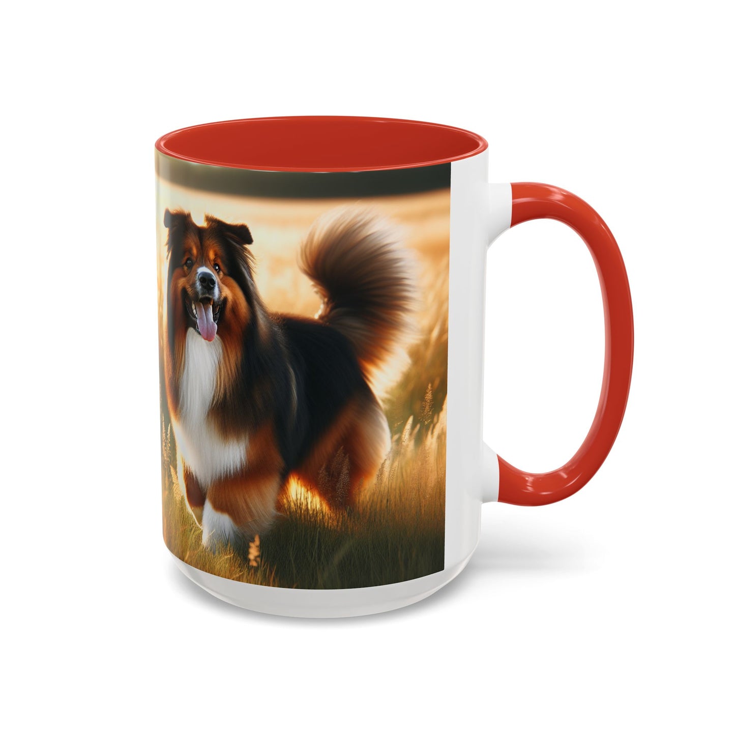 Bohemian Shepherd Accent Coffee Mug - Perfect Gift for Dog Lovers