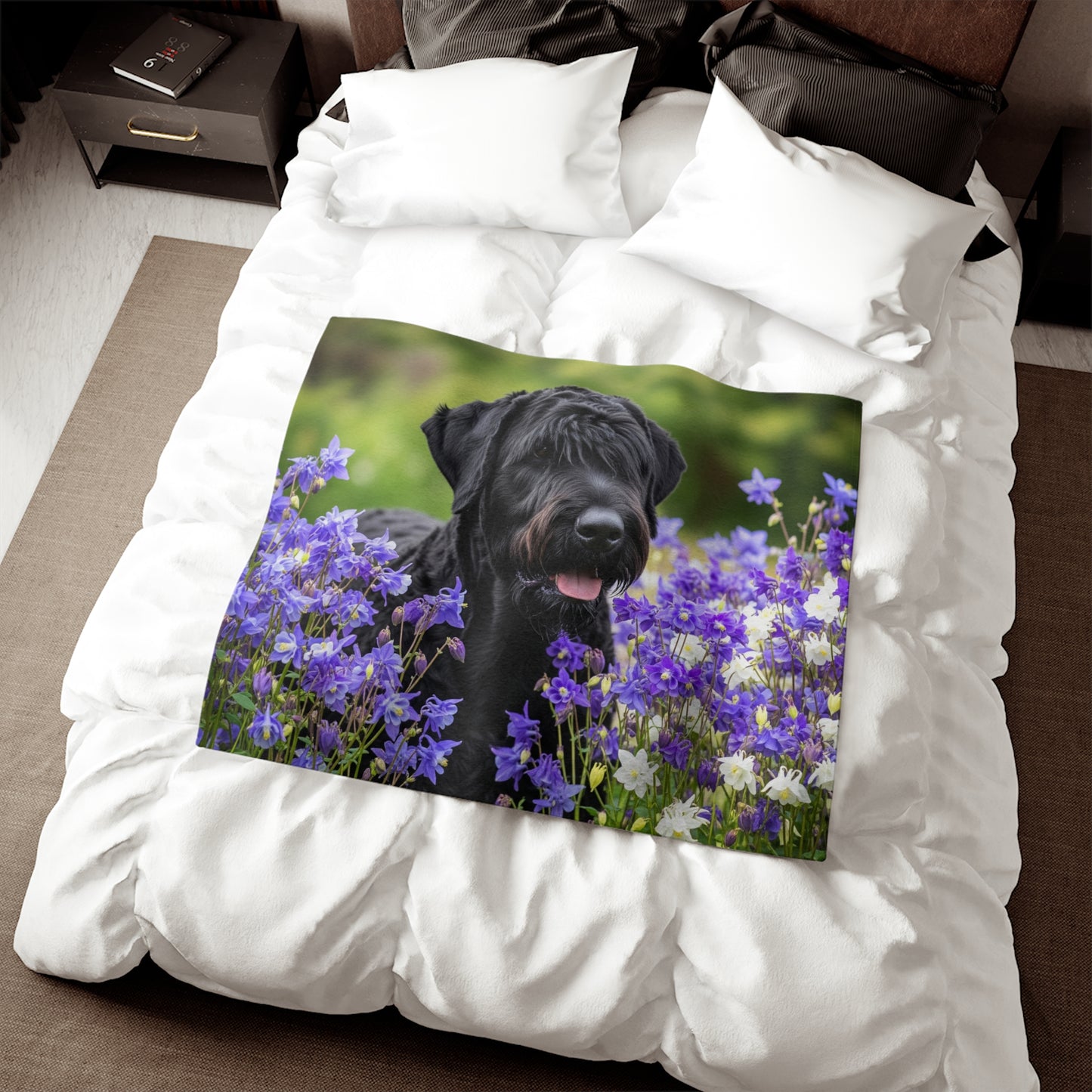 Black Russian Terrier Sweatshirt Blanket