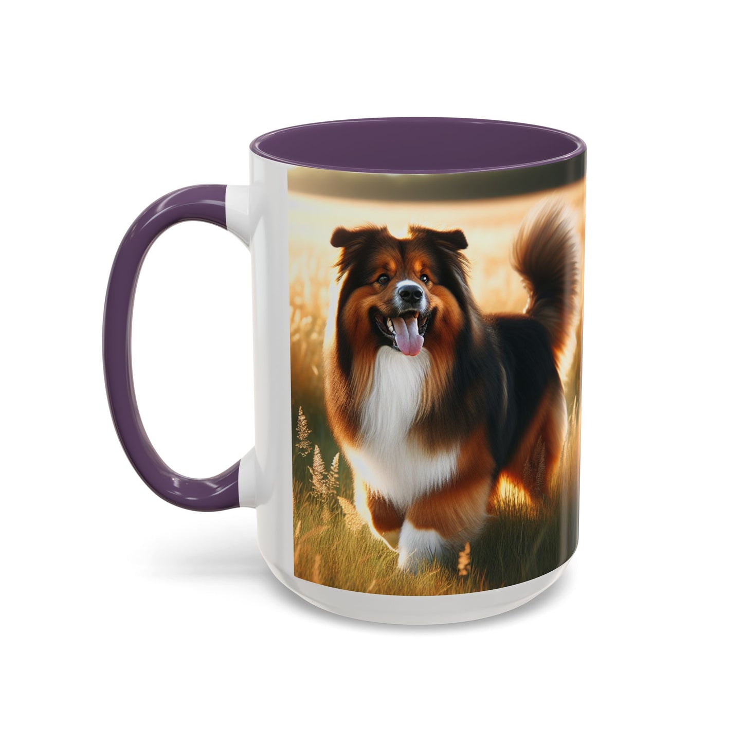 Bohemian Shepherd Accent Coffee Mug - Perfect Gift for Dog Lovers