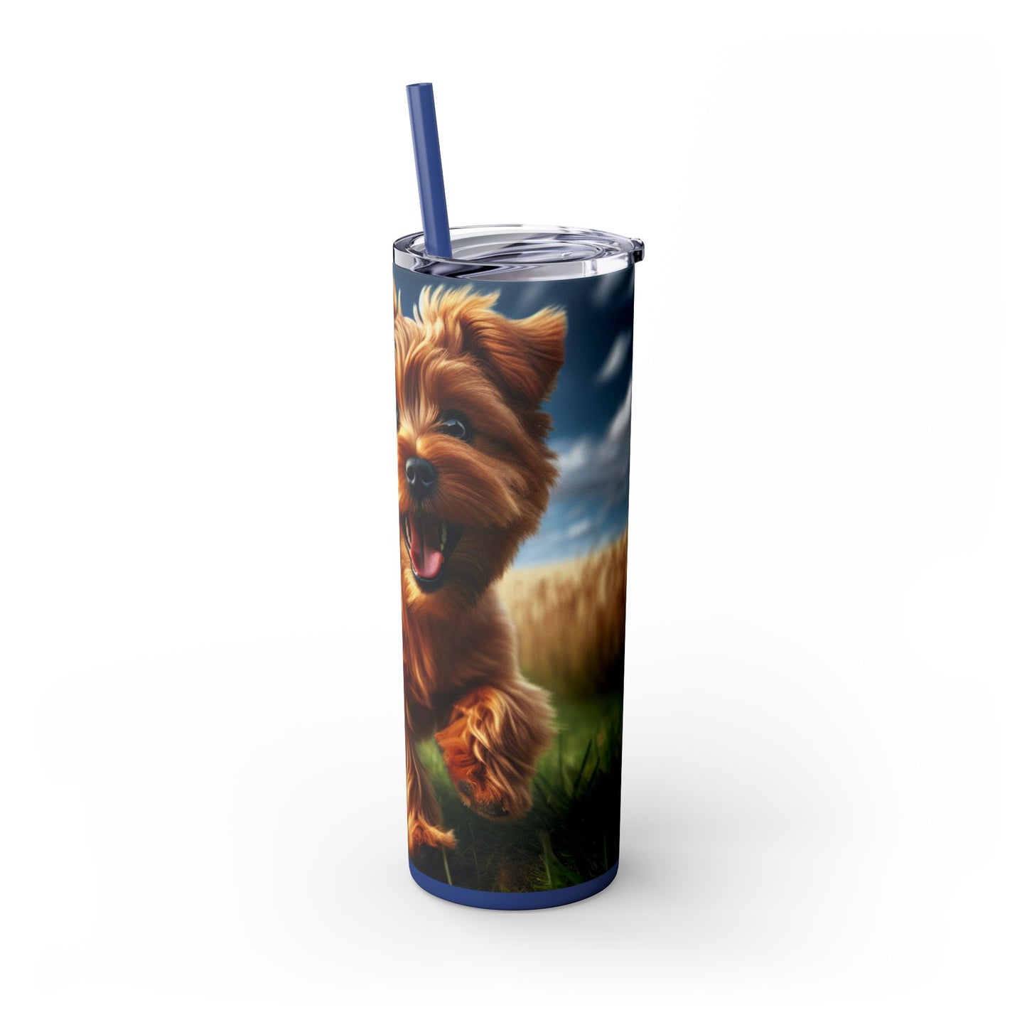 Norfolk Terrier Tumbler with Straw, 20oz
