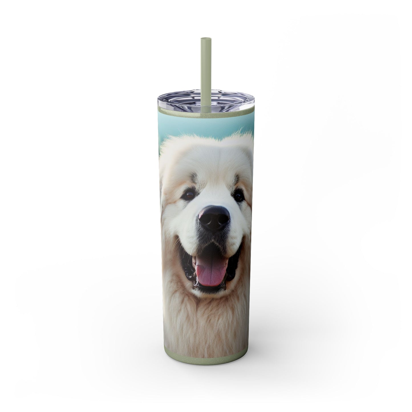 Great Pyrenees Tumbler with Straw, 20oz