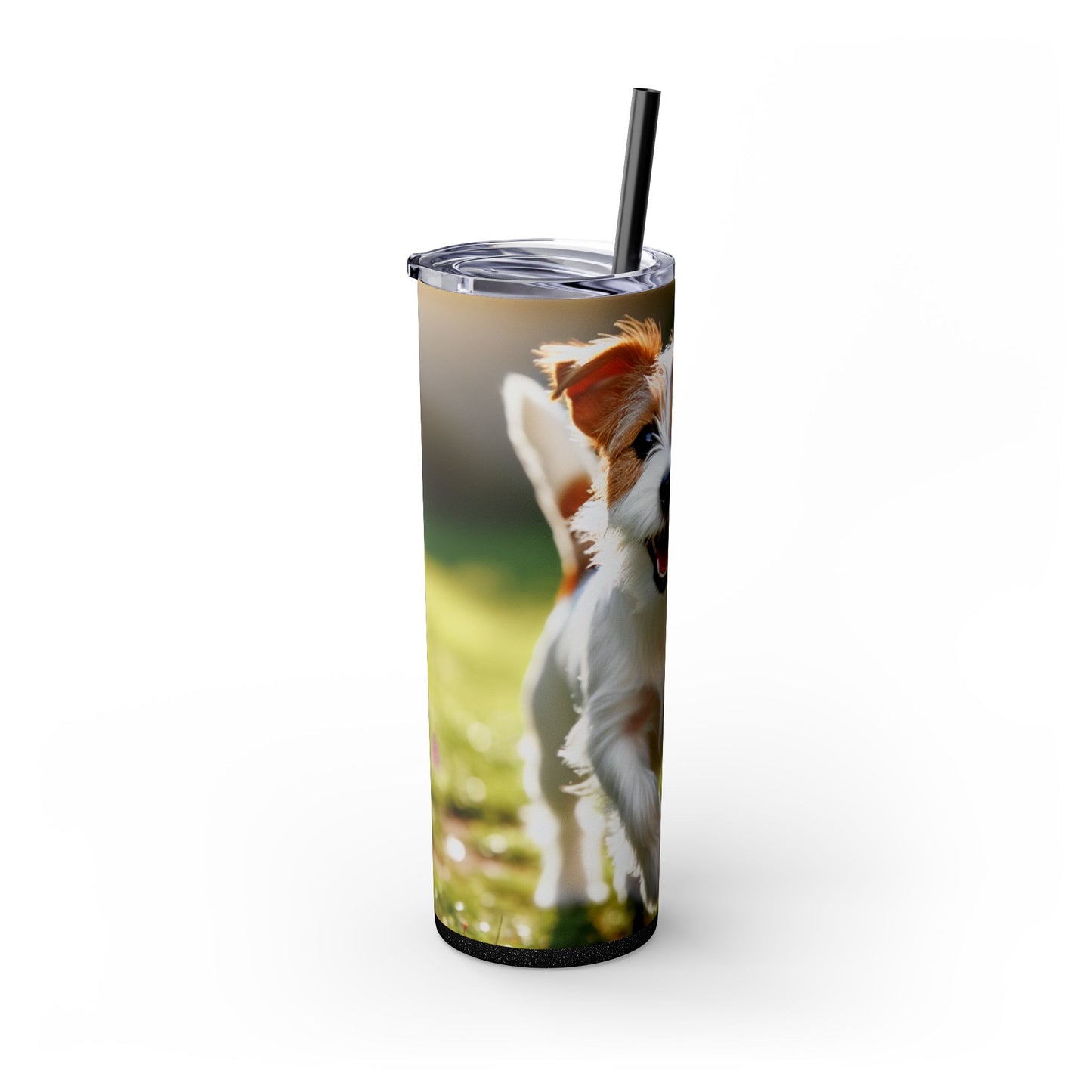 Parson Russell Terrier Skinny Tumbler with Straw, 20oz