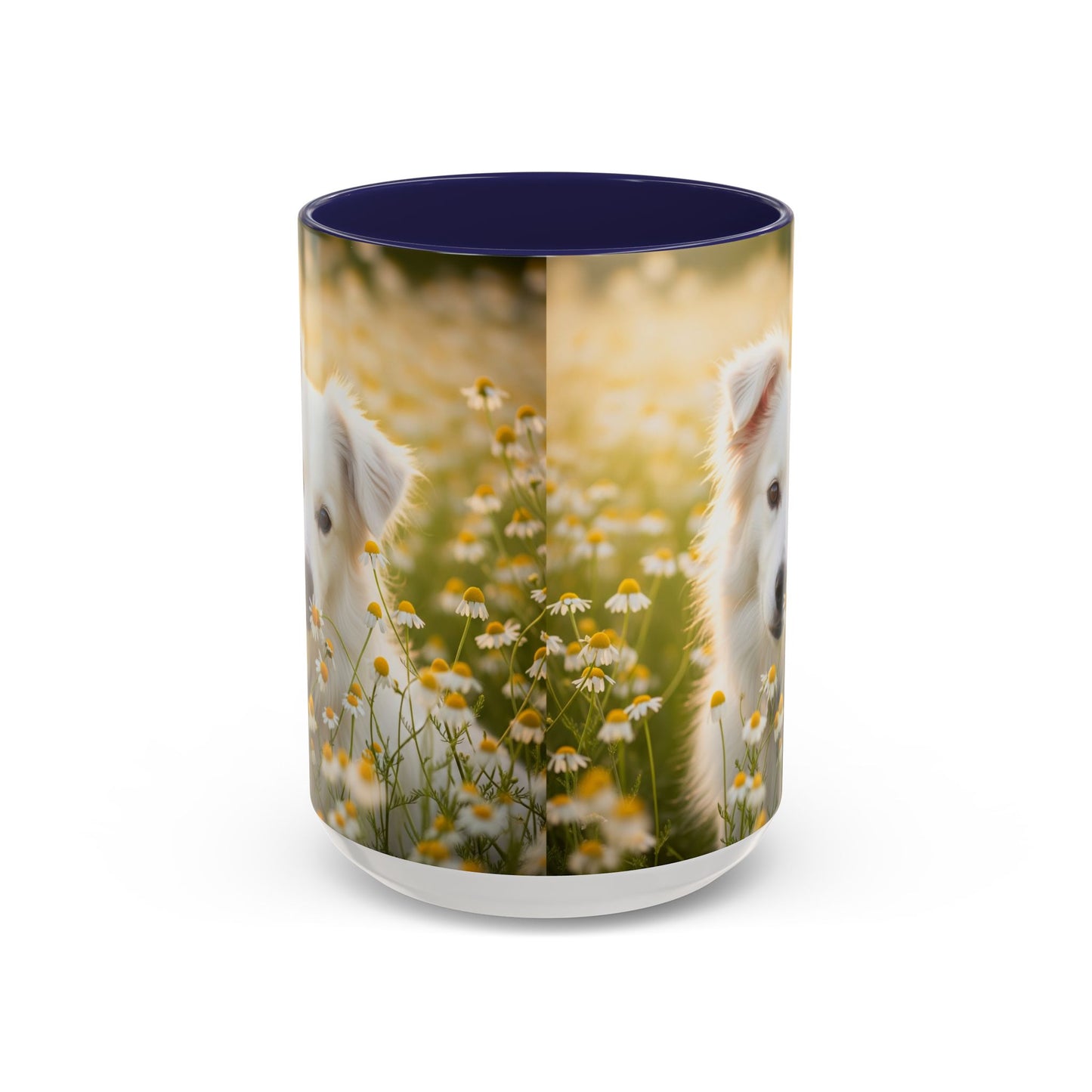 Russkaya Tsvetnaya Bolonka Accent Coffee Mug - Perfect Gift for Dog Lovers