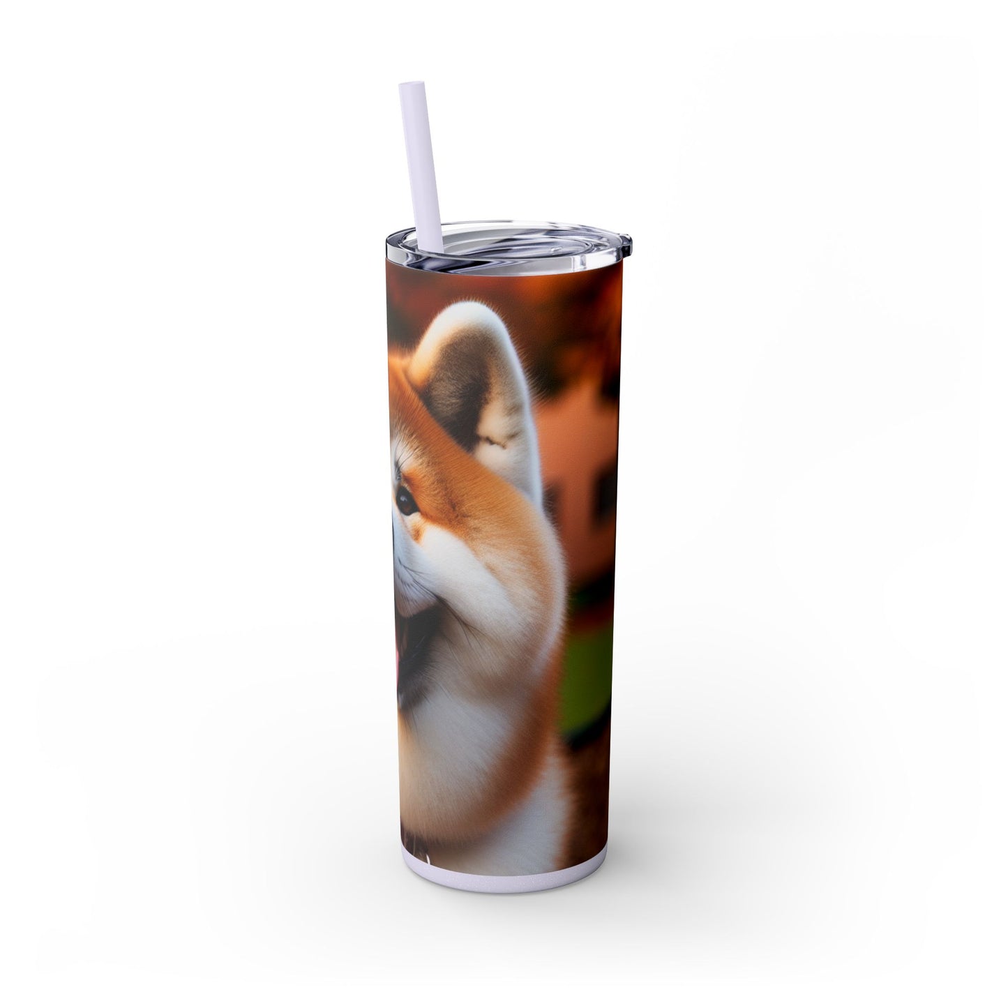 Japanese Akitainu Tumbler with Straw, 20oz