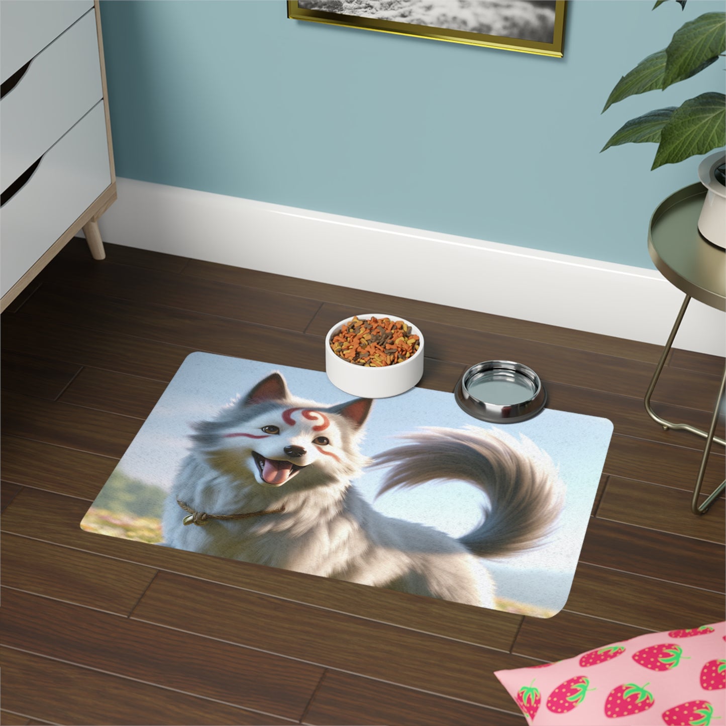 Pet Food Mat (12x18) - Cadabomb Okami