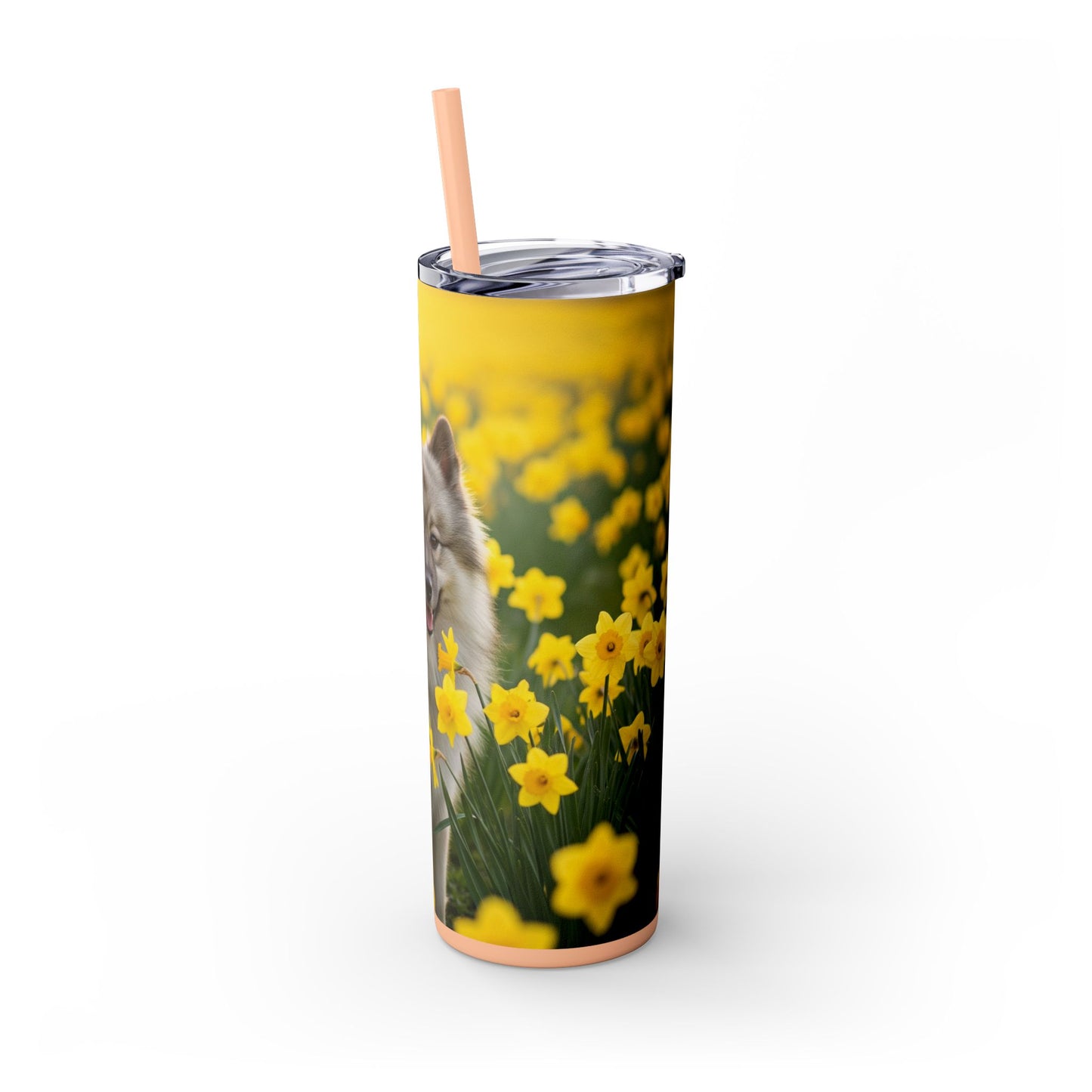 Keeshond Tumbler with Straw, 20oz