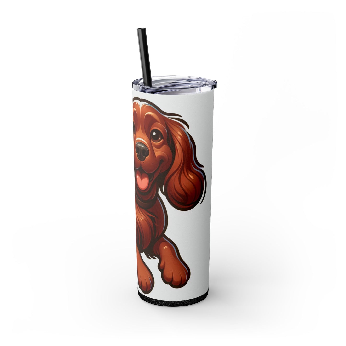 Sussex Spaniel Skinny Tumbler with Straw, 20oz
