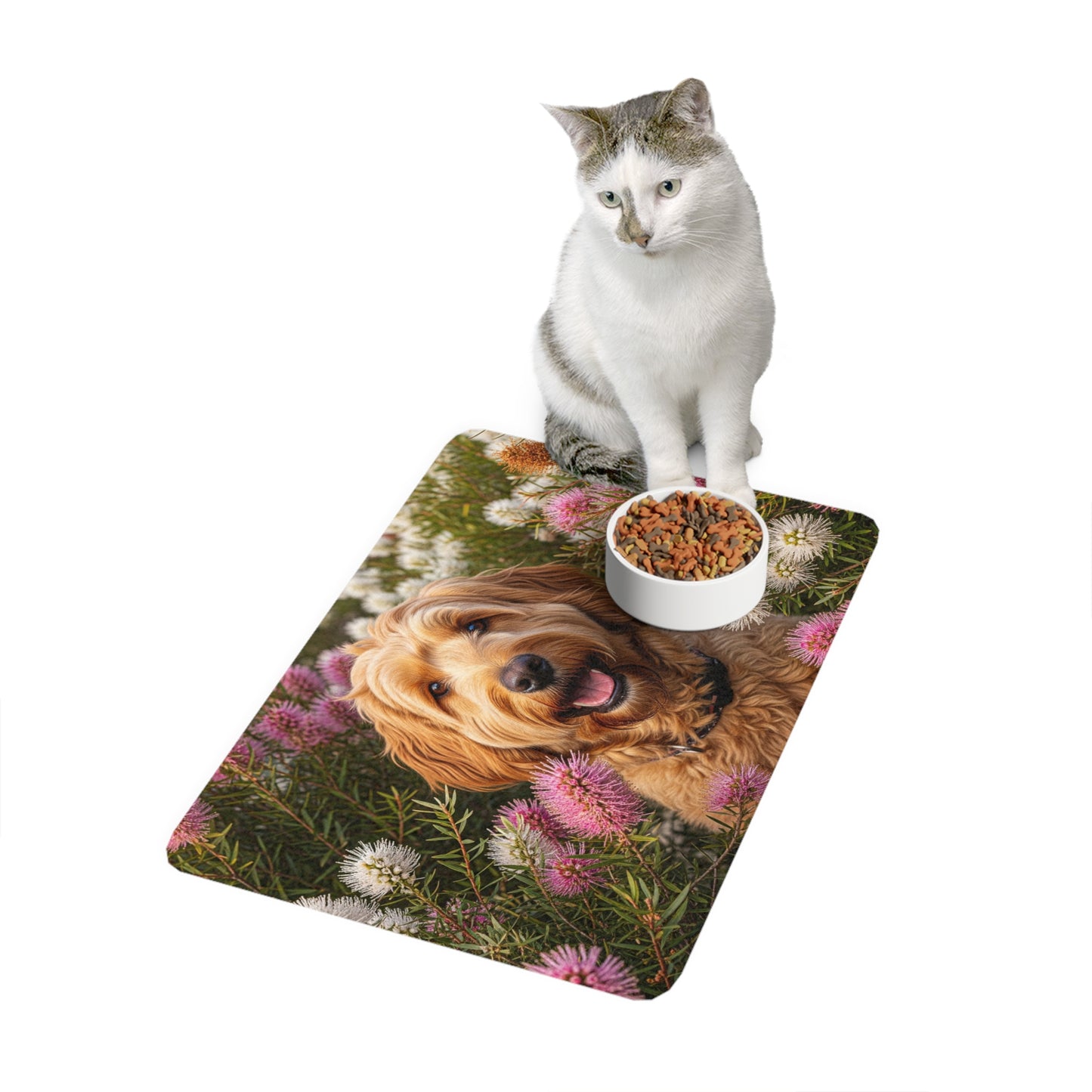Pet Food Mat (12x18) - Goldendoodle
