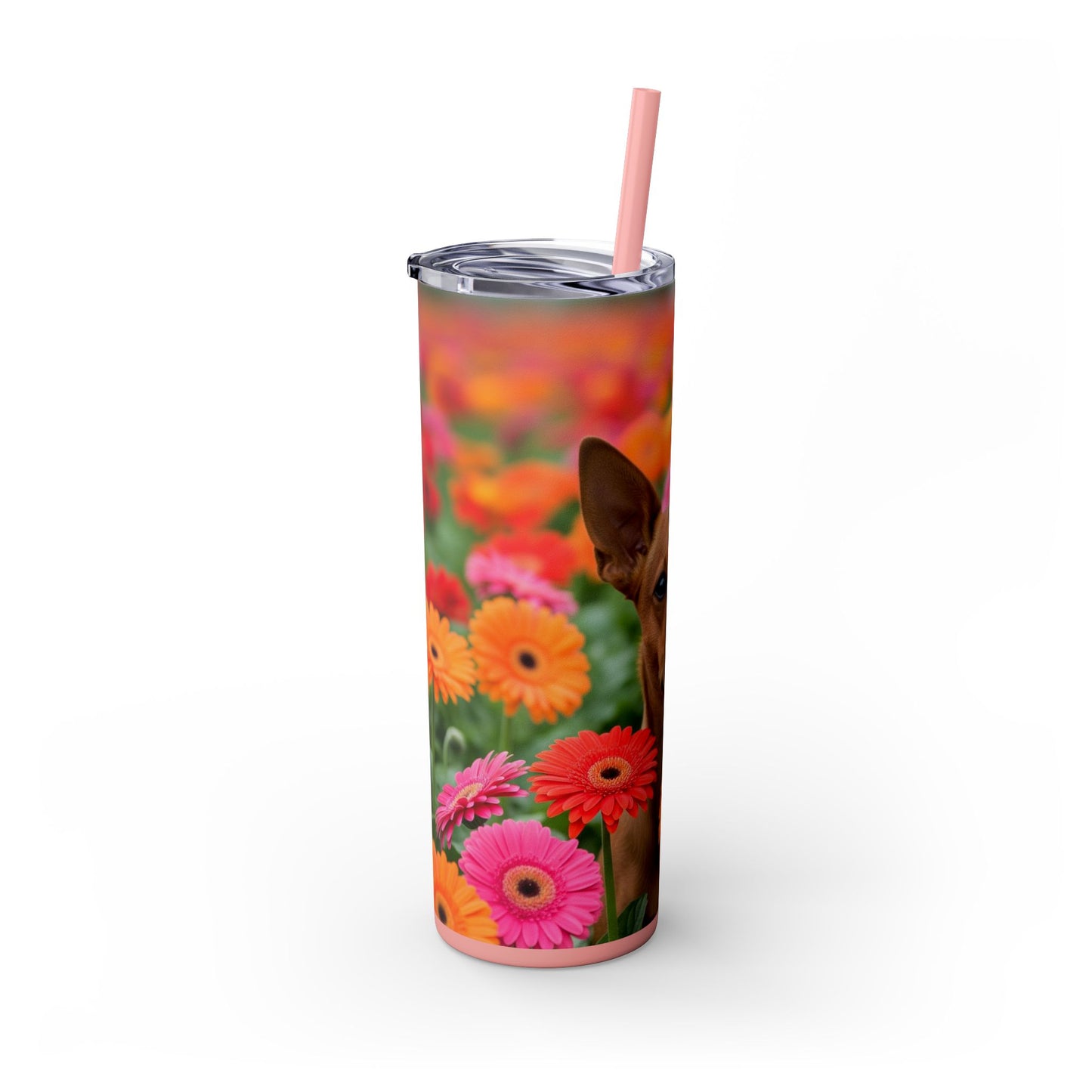 Brazilian Terrier Tumbler with Straw, 20oz