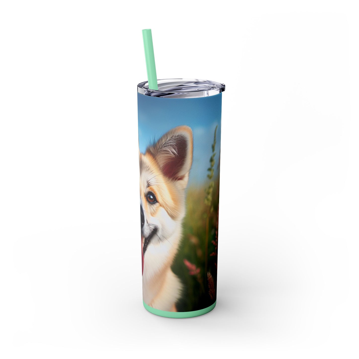 Canaan Dog Tumbler with Straw, 20oz