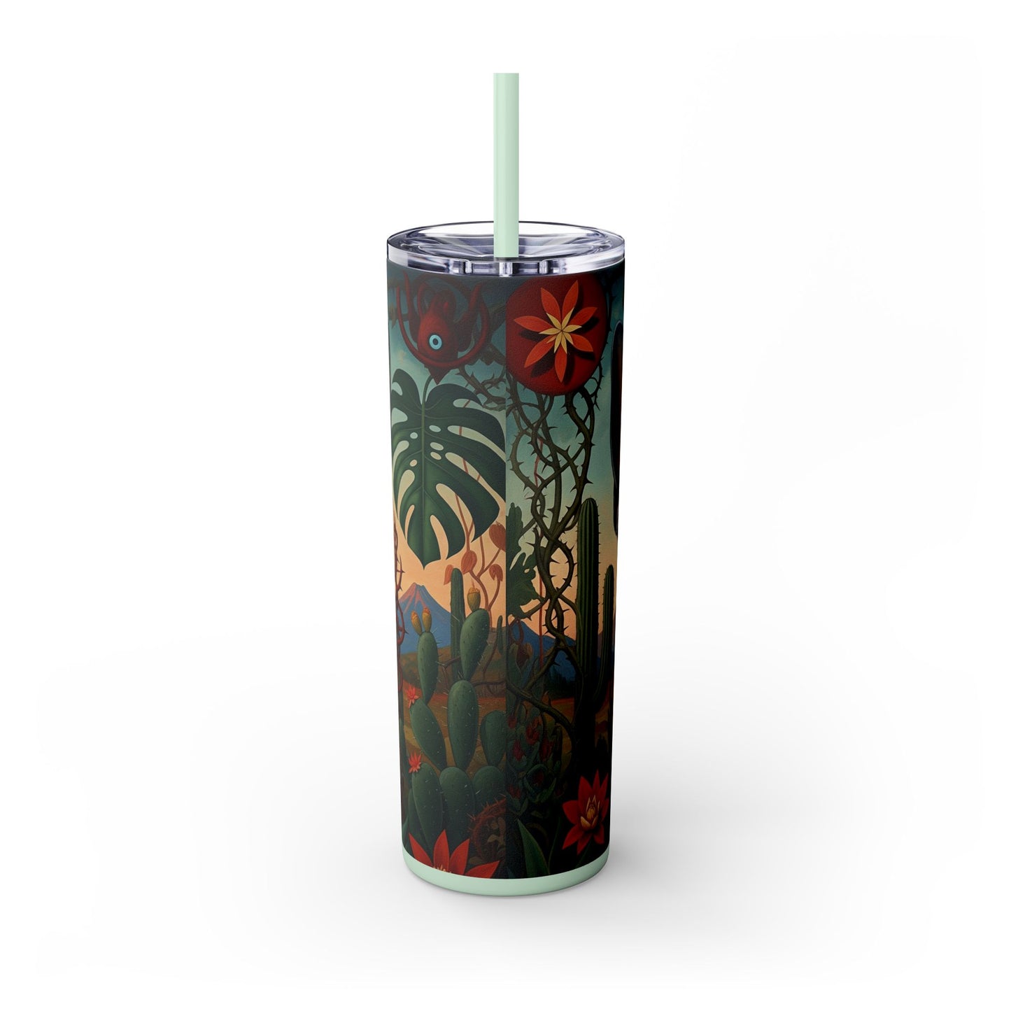 Xoloitzcuintli Skinny Tumbler with Straw, 20oz