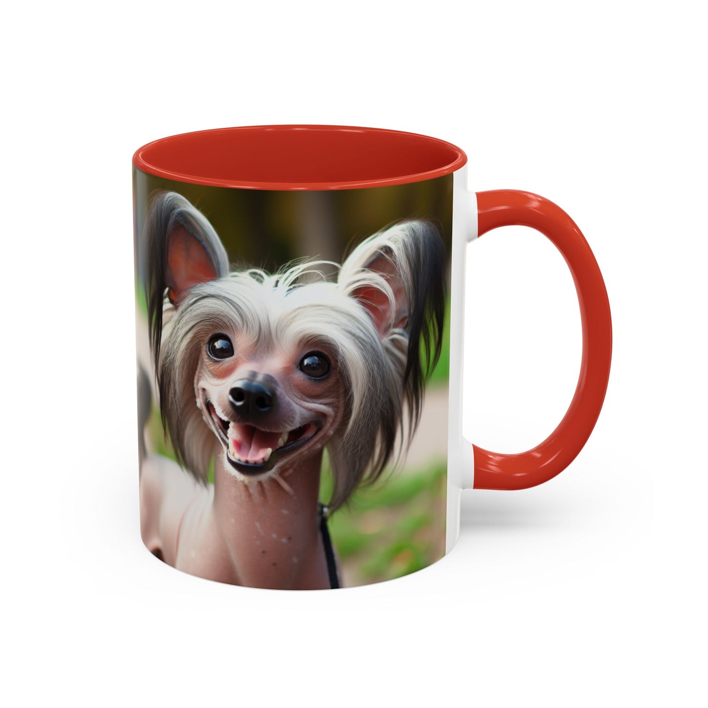 Chinese Crested Dog Accent Coffee Mug - Perfect Gift for Dog Lovers