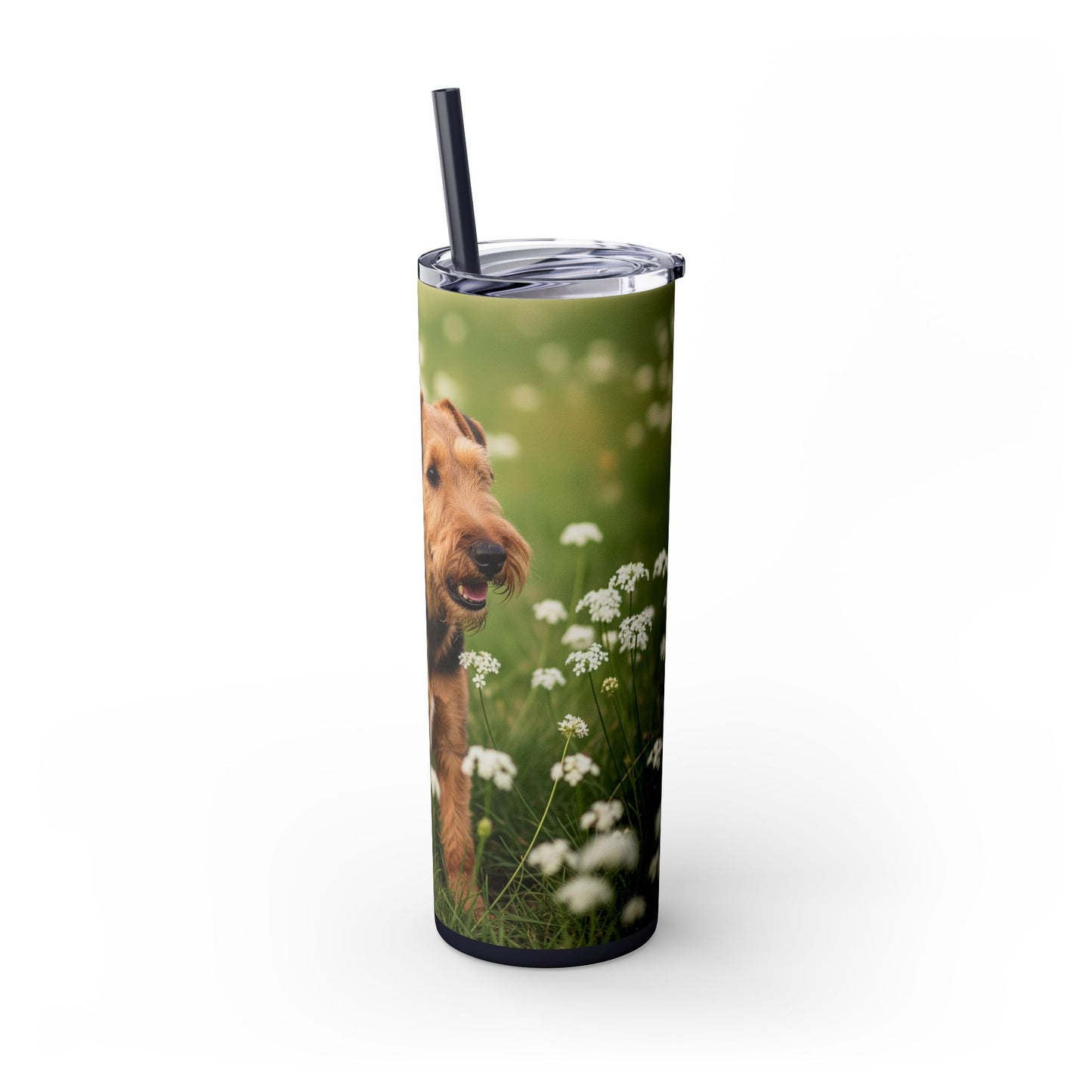 Lakeland Terrier Tumbler with Straw, 20oz