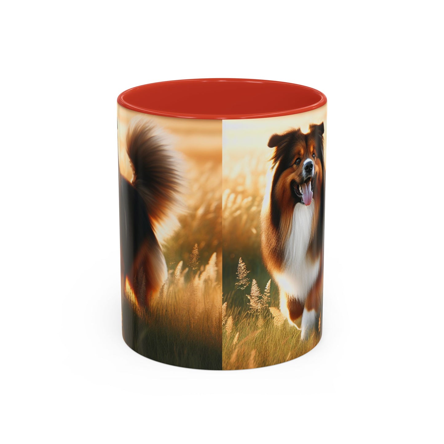 Bohemian Shepherd Accent Coffee Mug - Perfect Gift for Dog Lovers