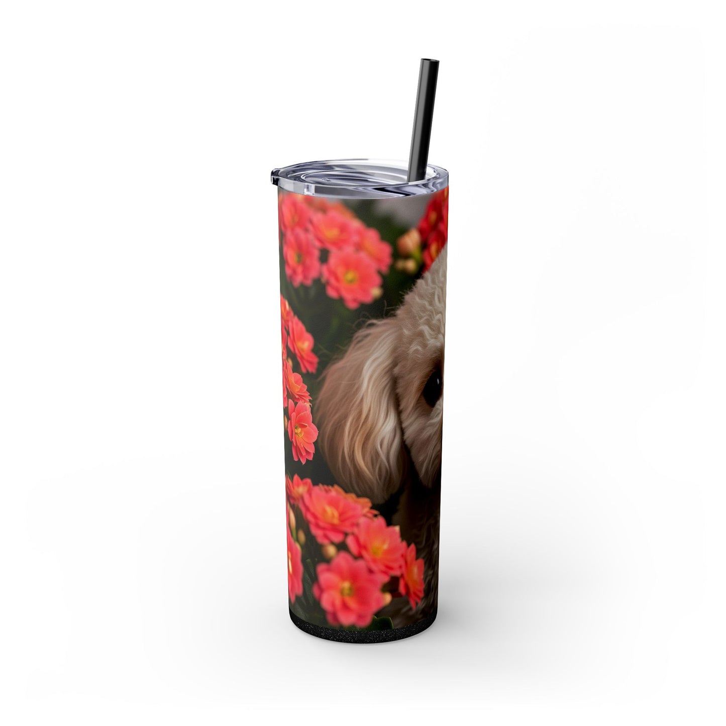 Miniature Poodle Tumbler with Straw, 20oz