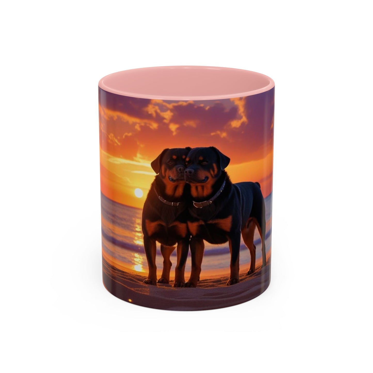 Rottweiler Love Accent Coffee Mug - Perfect Gift for Dog Lovers