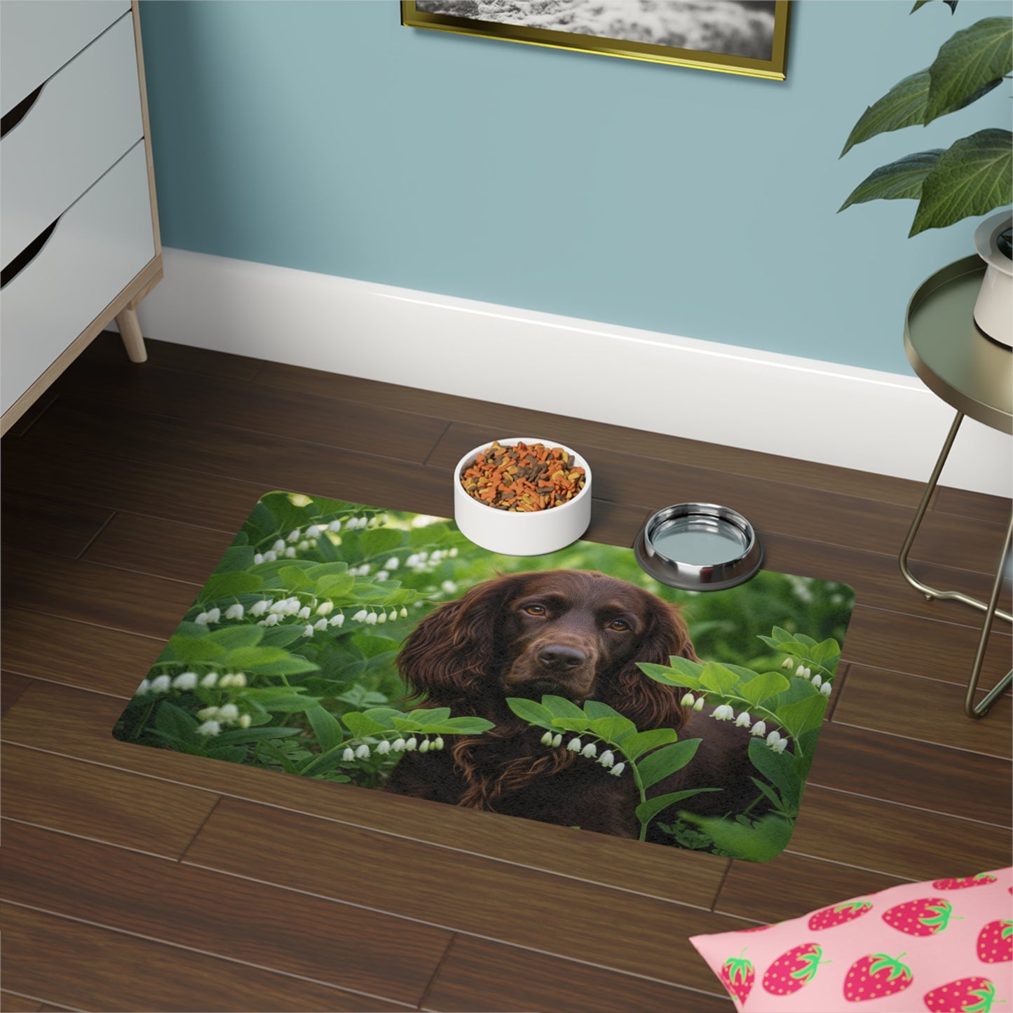 Pet Food Mat (12x18) - Field Spaniel