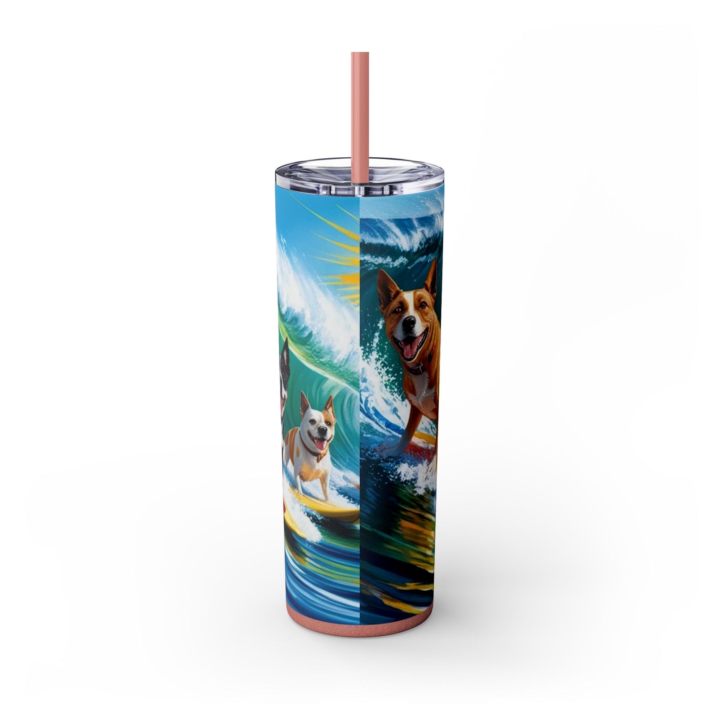 Surf Dogs Tumbler with Straw, 20oz