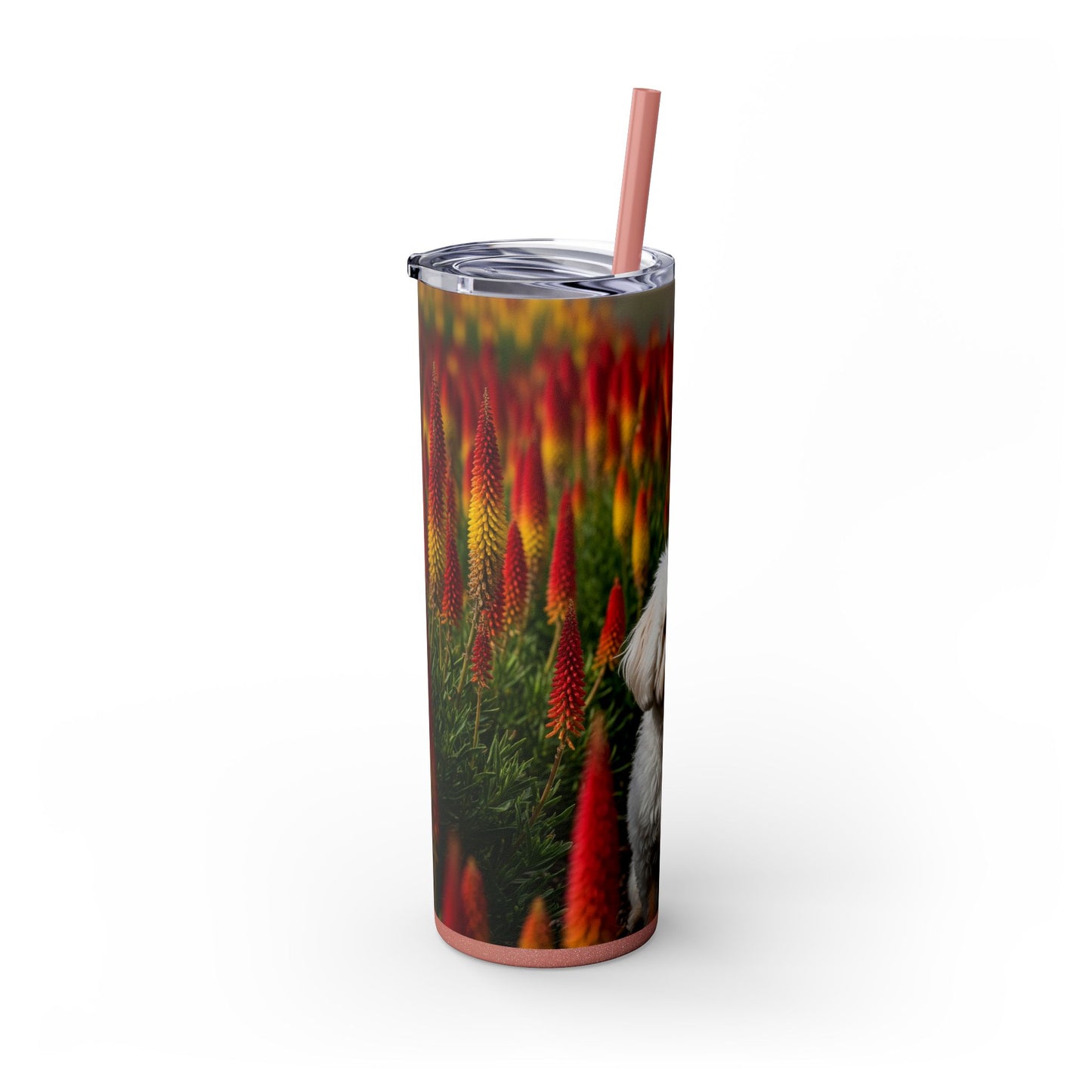 Bichonpoo Tumbler with Straw, 20oz