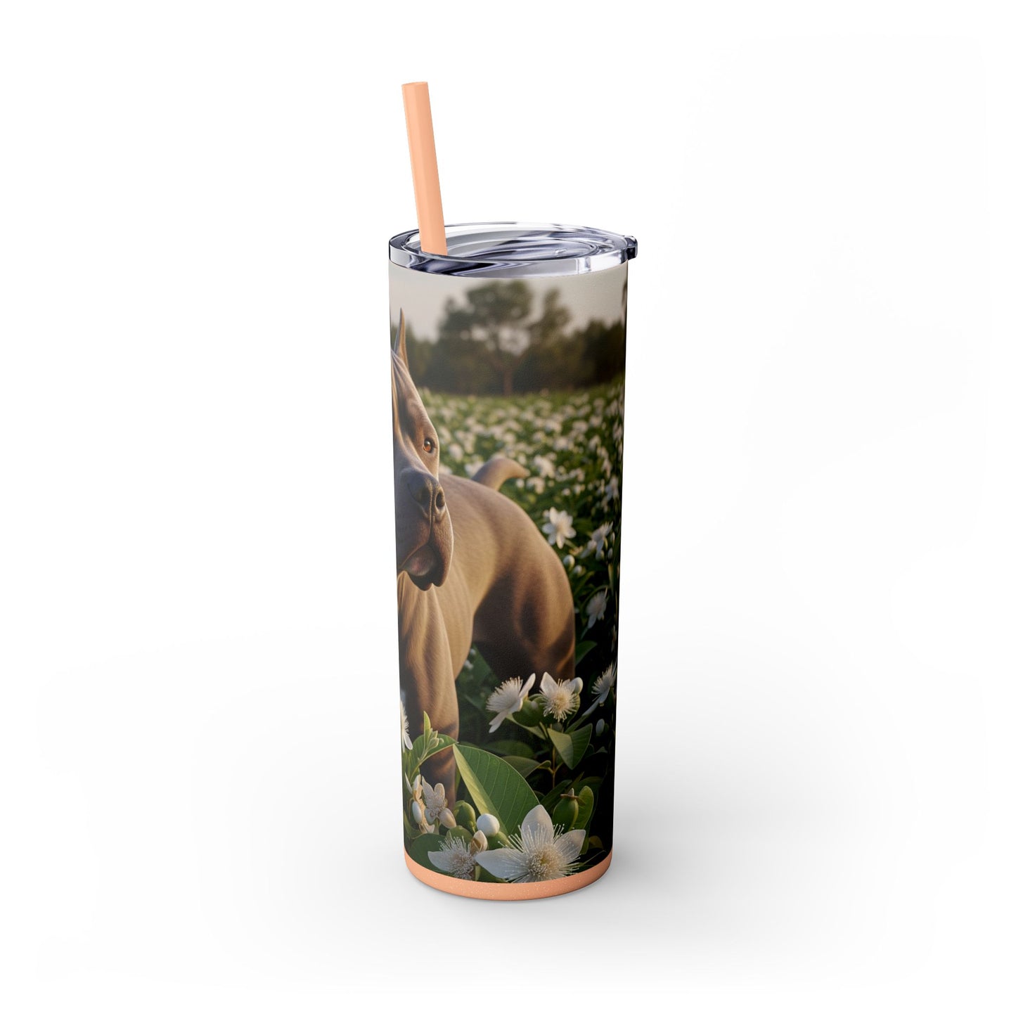 Bully Kutta Skinny Tumbler with Straw, 20oz