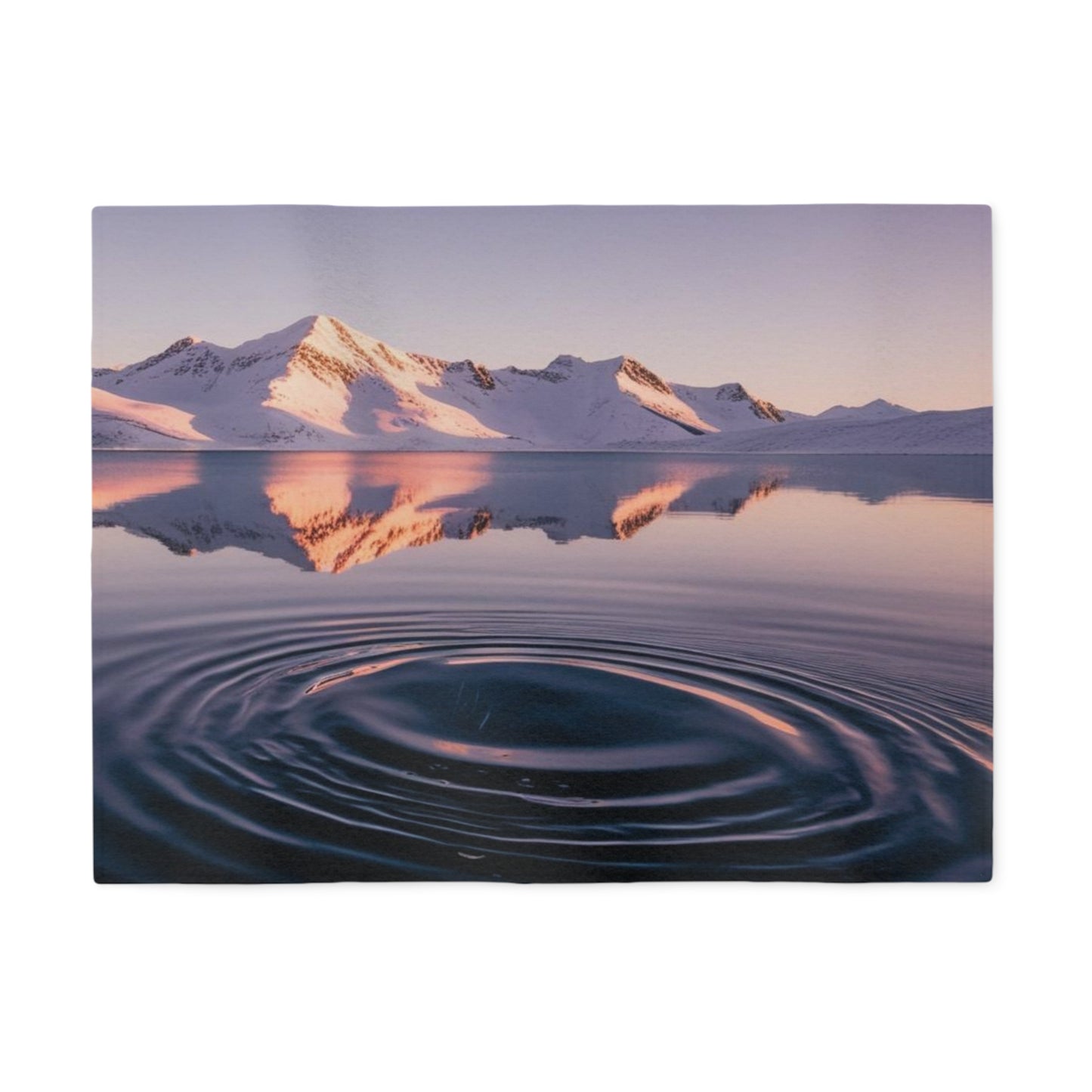 Ripple in a Mountain Lake Sweatshirt Blanket