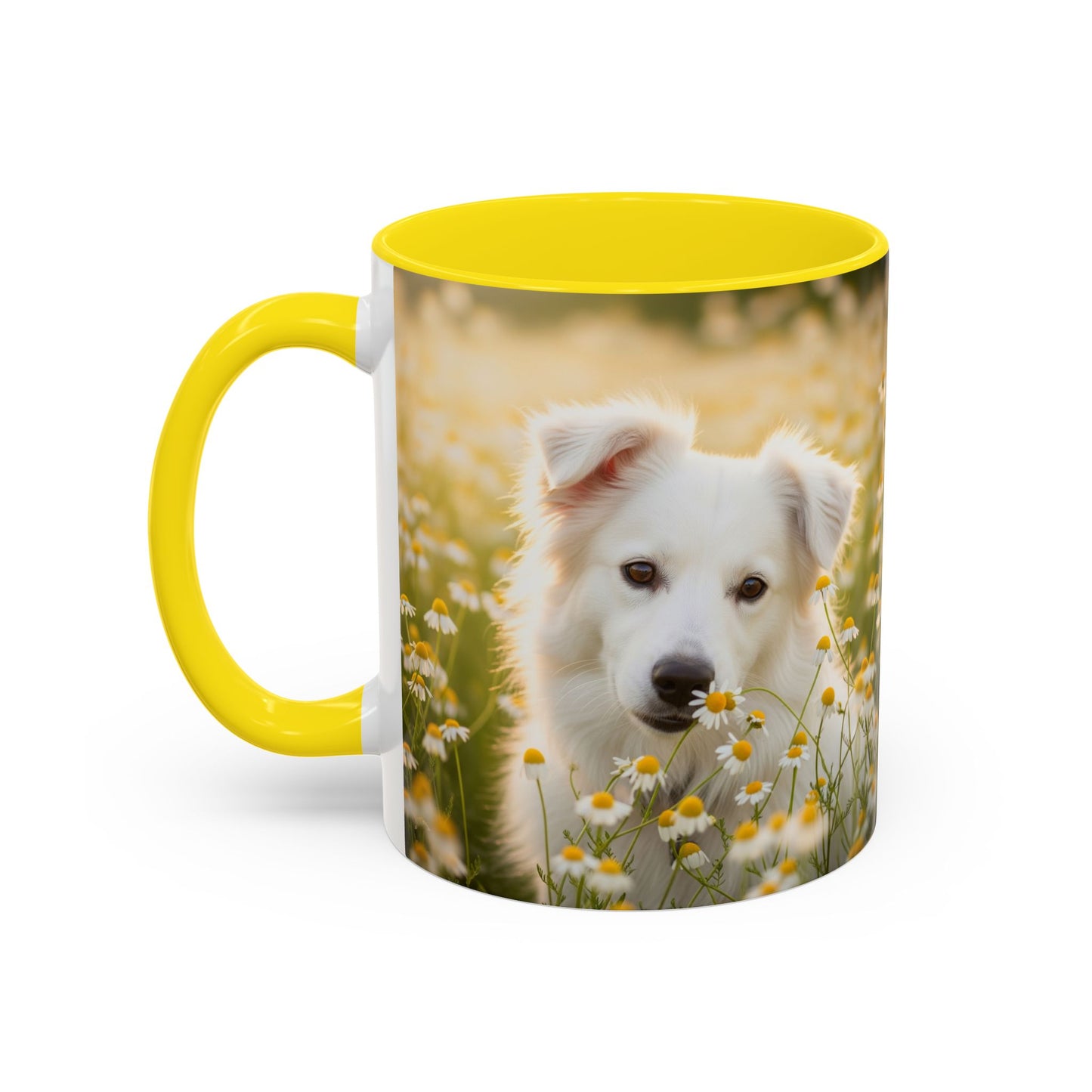 Russkaya Tsvetnaya Bolonka Accent Coffee Mug - Perfect Gift for Dog Lovers