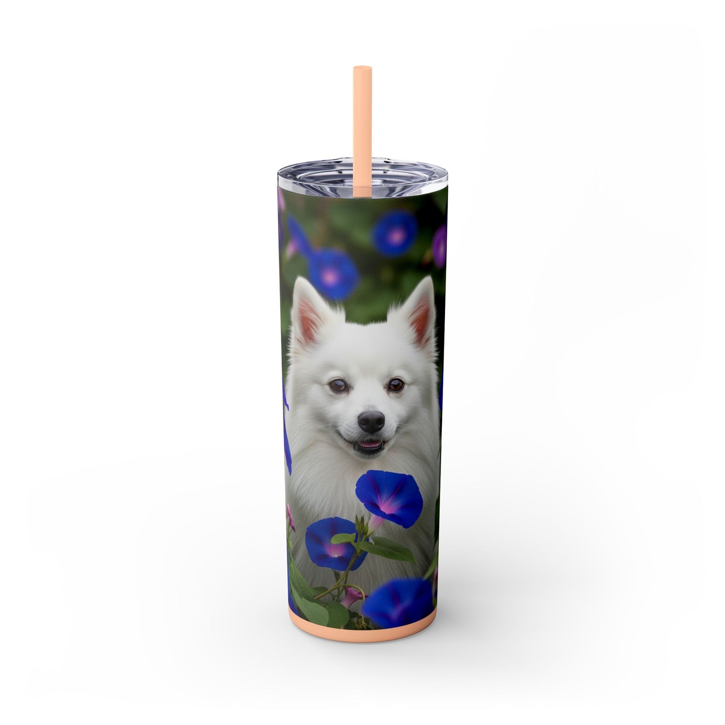 Japanese Spitz Tumbler with Straw, 20oz