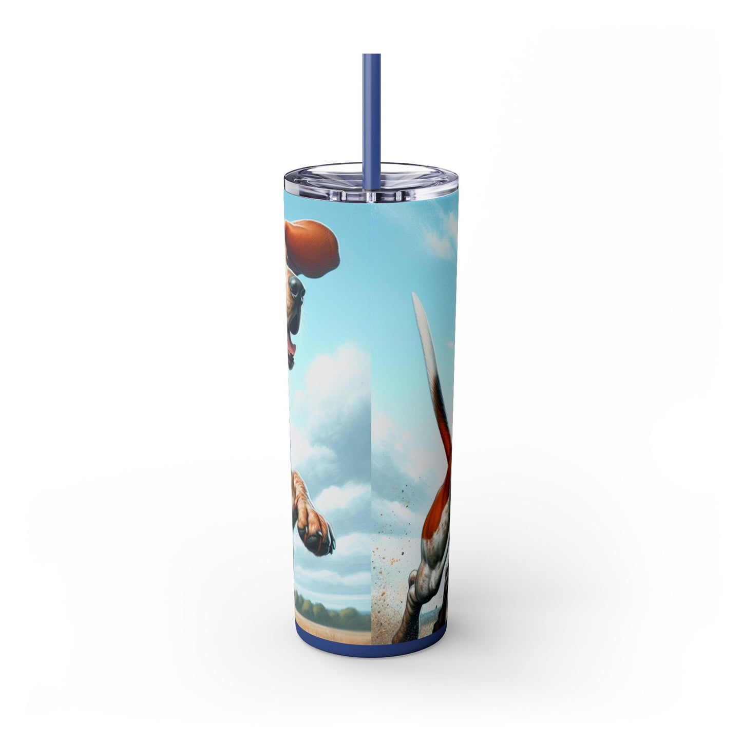 American English Coonhound Tumbler with Straw, 20oz