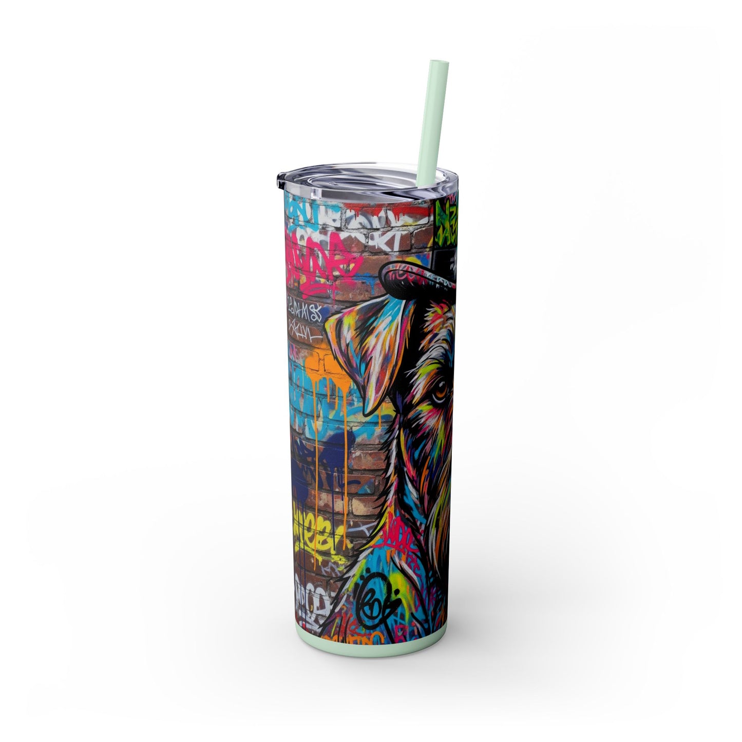 Teddy Roosevelt Terrier Tumbler with Straw, 20oz