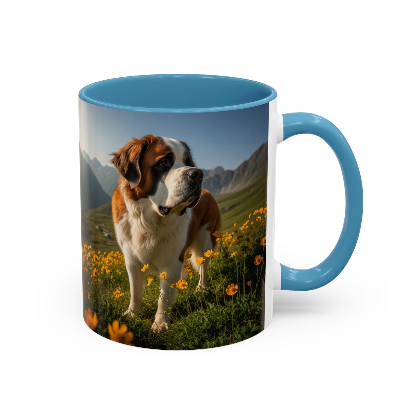 Saint Bernard Accent Coffee Mug - Perfect Gift for Dog Lovers