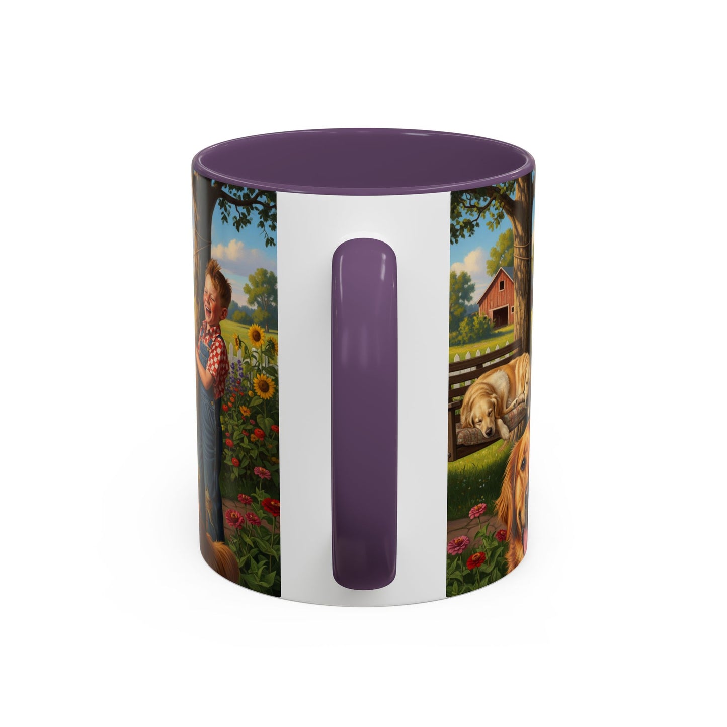 Golden Retriever Accent Coffee Mug - Perfect Gift for Dog Lovers