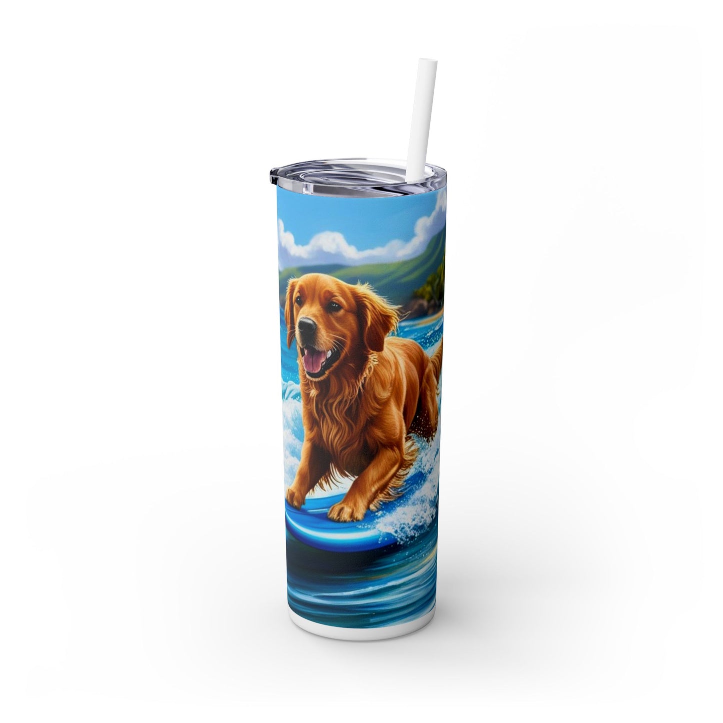 Surf Dogs Tumbler with Straw, 20oz