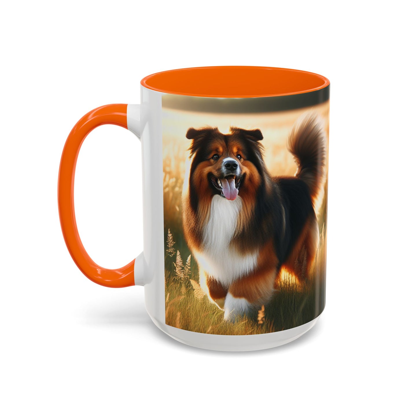 Bohemian Shepherd Accent Coffee Mug - Perfect Gift for Dog Lovers