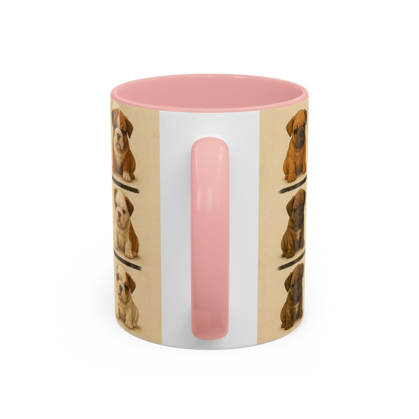 Bulldog puppies Accent Coffee Mug - Perfect Gift for Dog Lovers