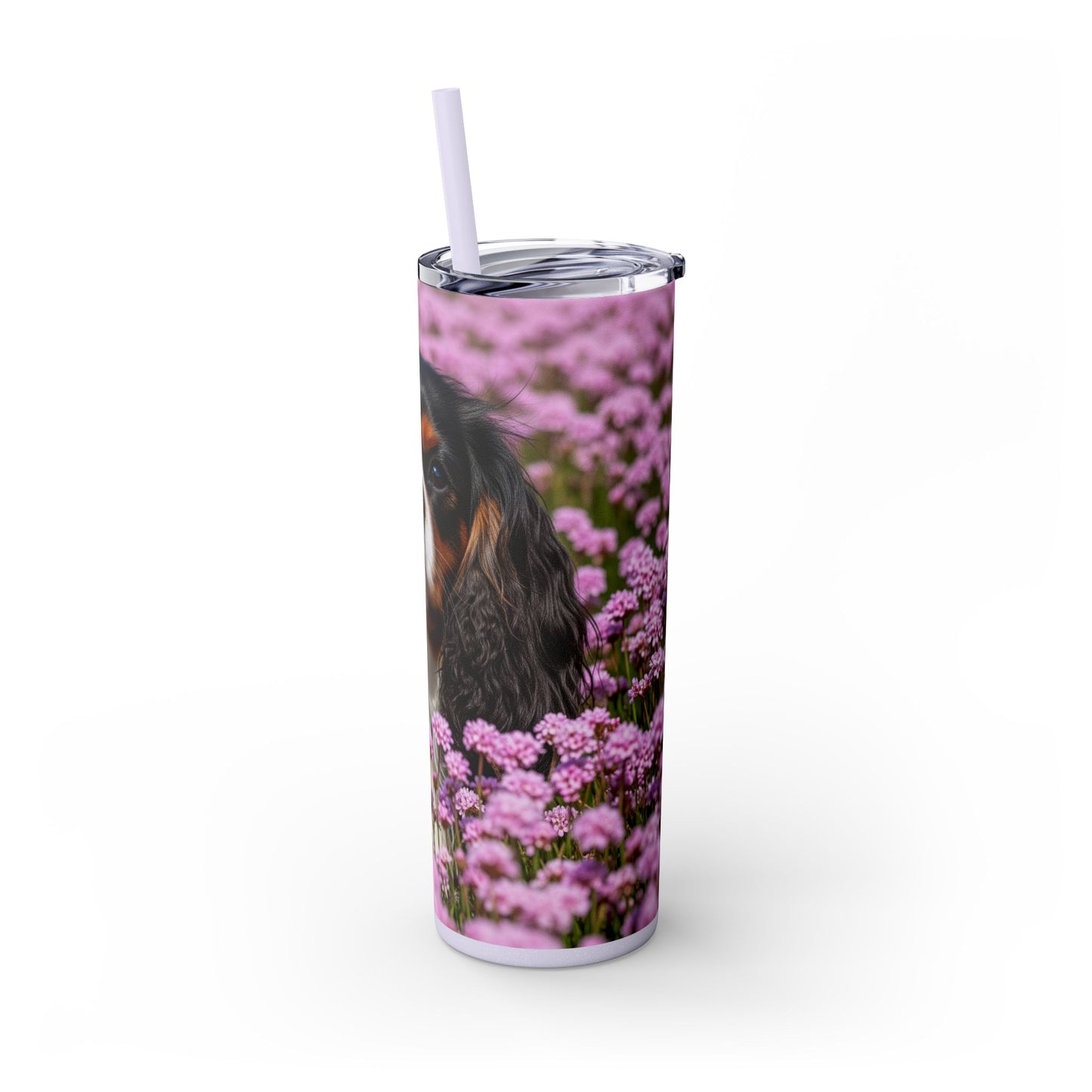 King Charles Spaniel Tumbler with Straw, 20oz