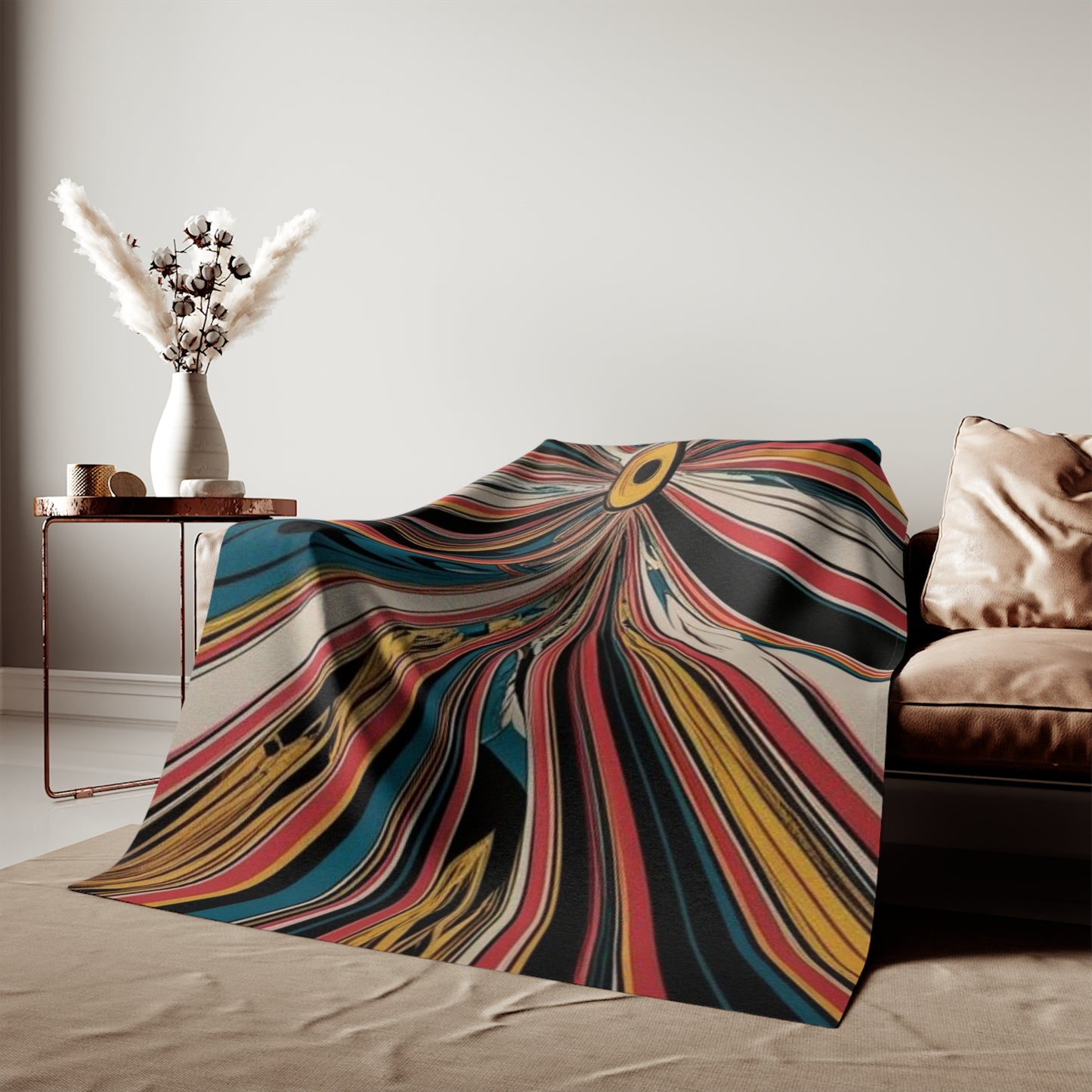 Optical Illusion Sweatshirt Blanket