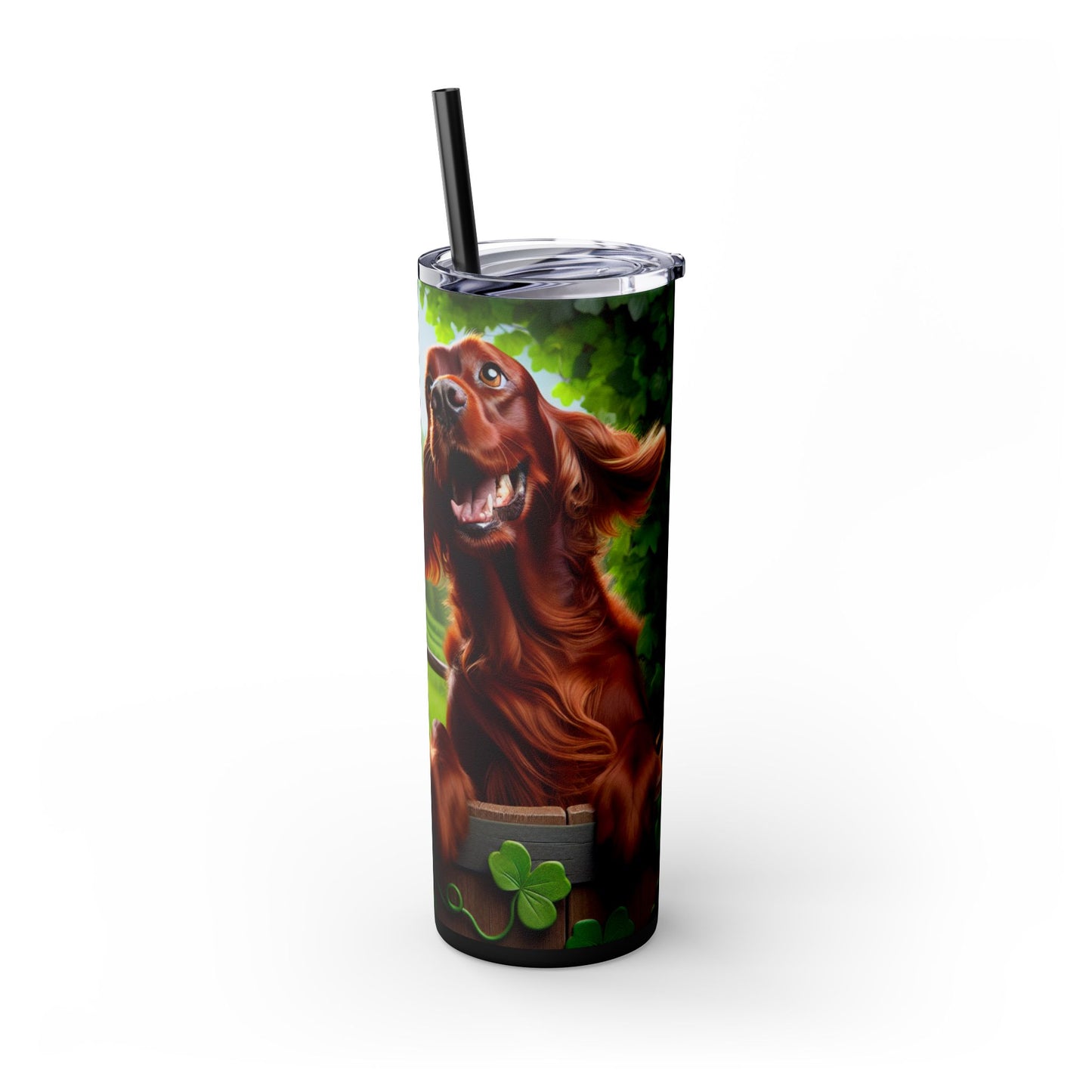 Irish Setter Tumbler with Straw, 20oz
