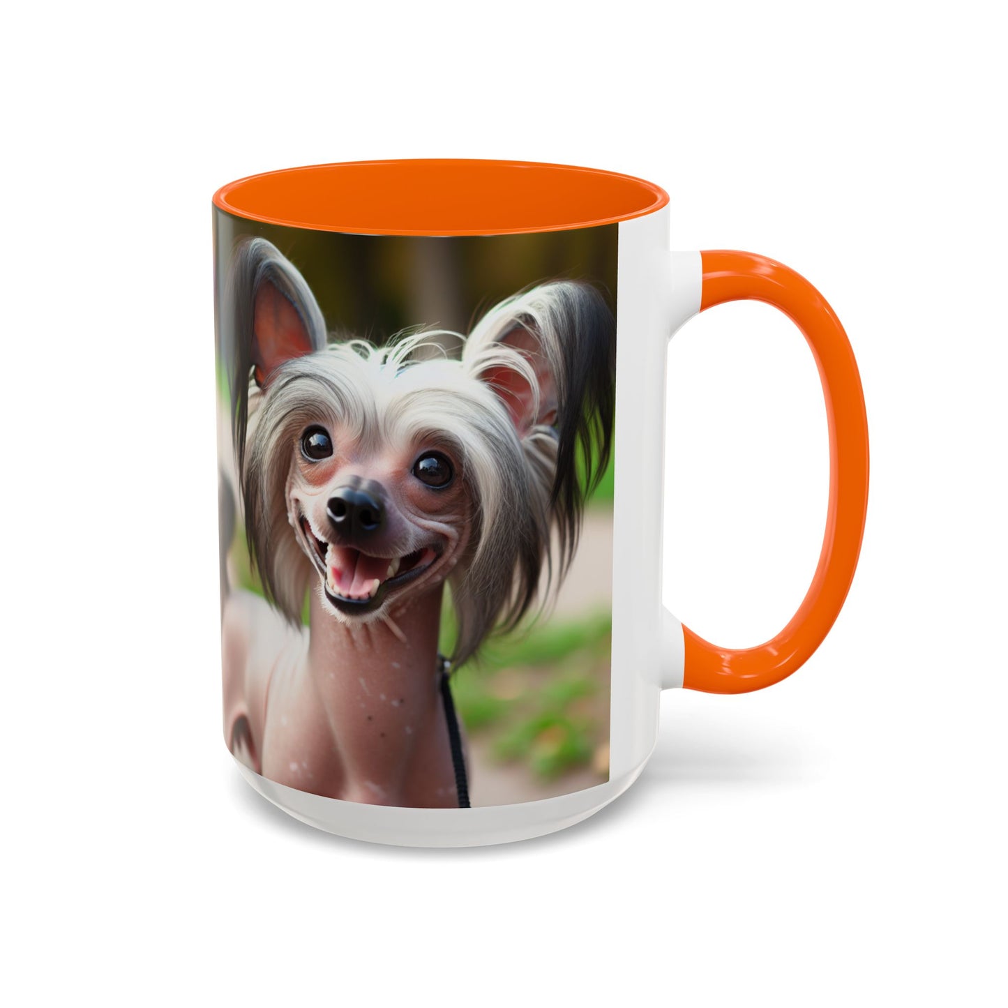 Chinese Crested Dog Accent Coffee Mug - Perfect Gift for Dog Lovers