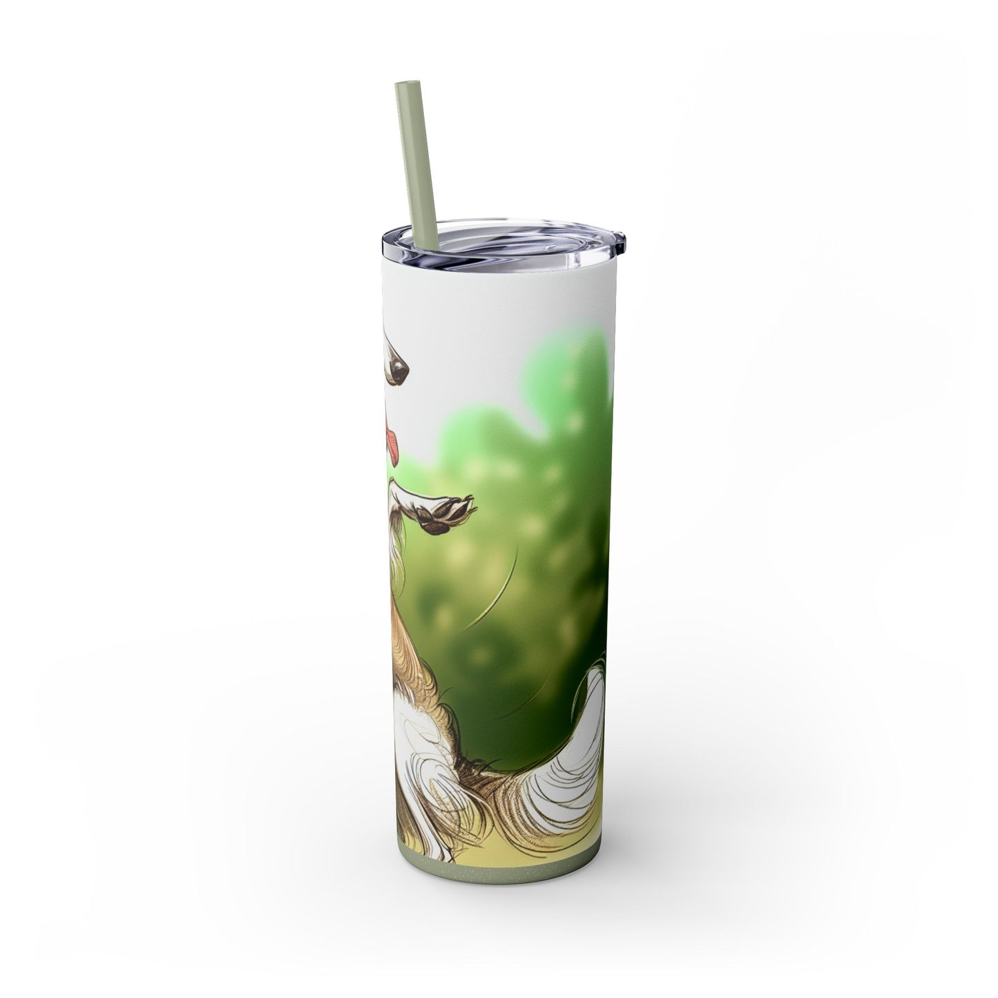 Borzoi Tumbler with Straw, 20oz