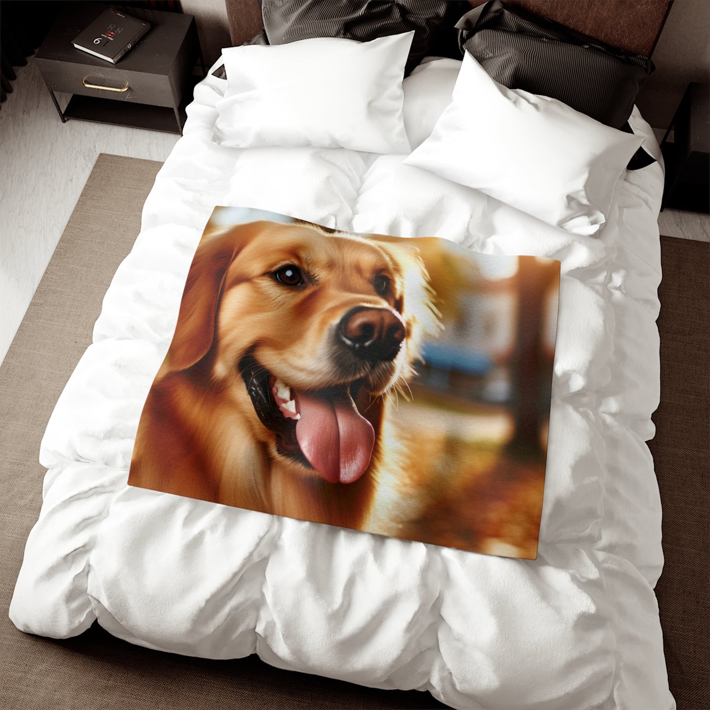 Golden Retriever Sweatshirt Blanket