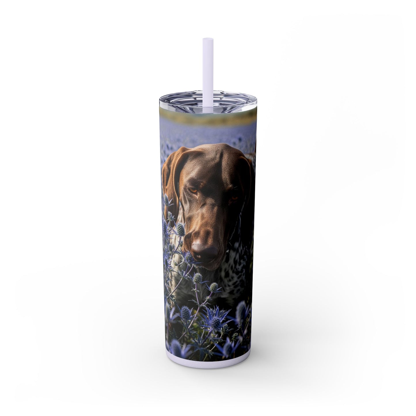 German Shorthaired Pointer Tumbler with Straw, 20oz