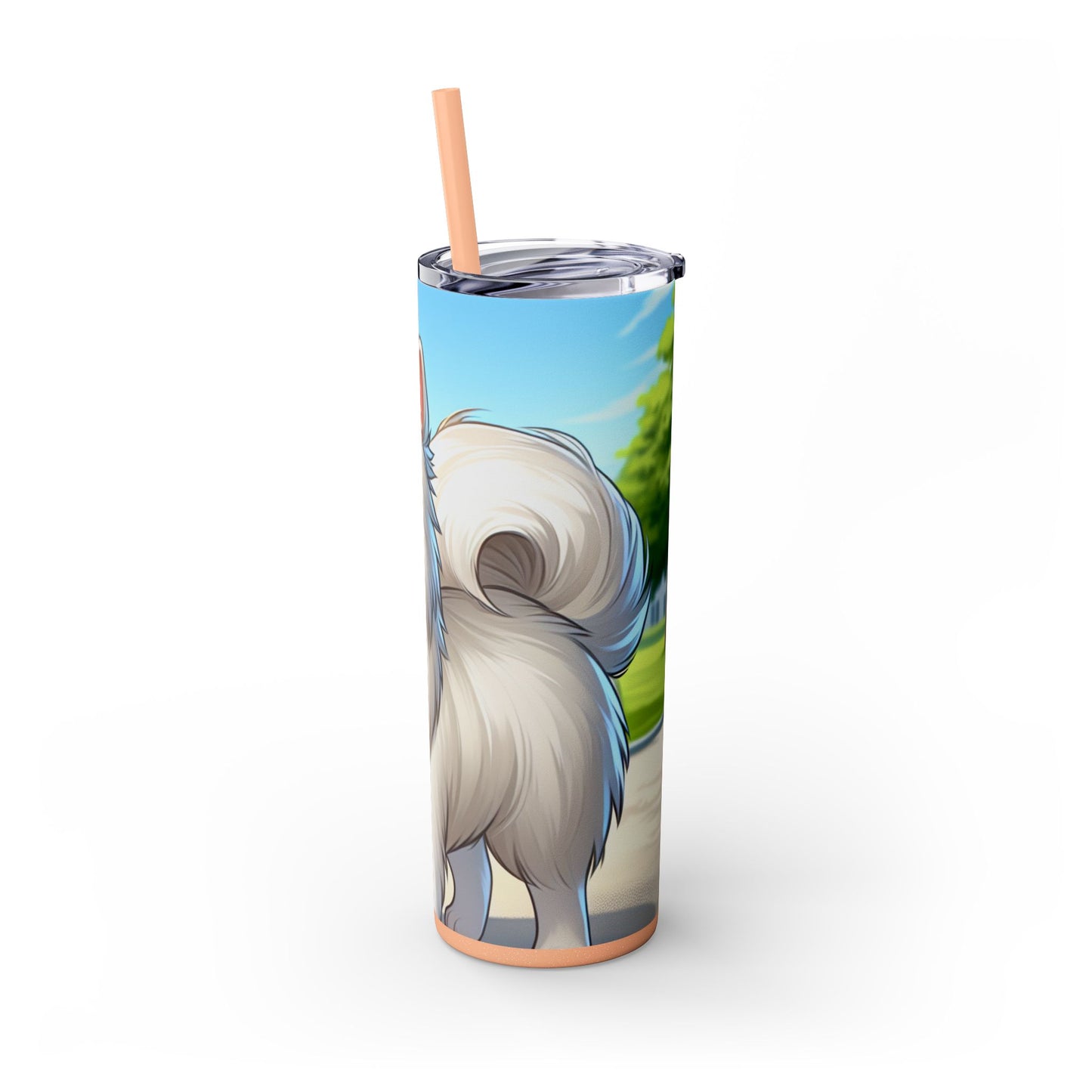 Indian Spitz Tumbler with Straw, 20oz