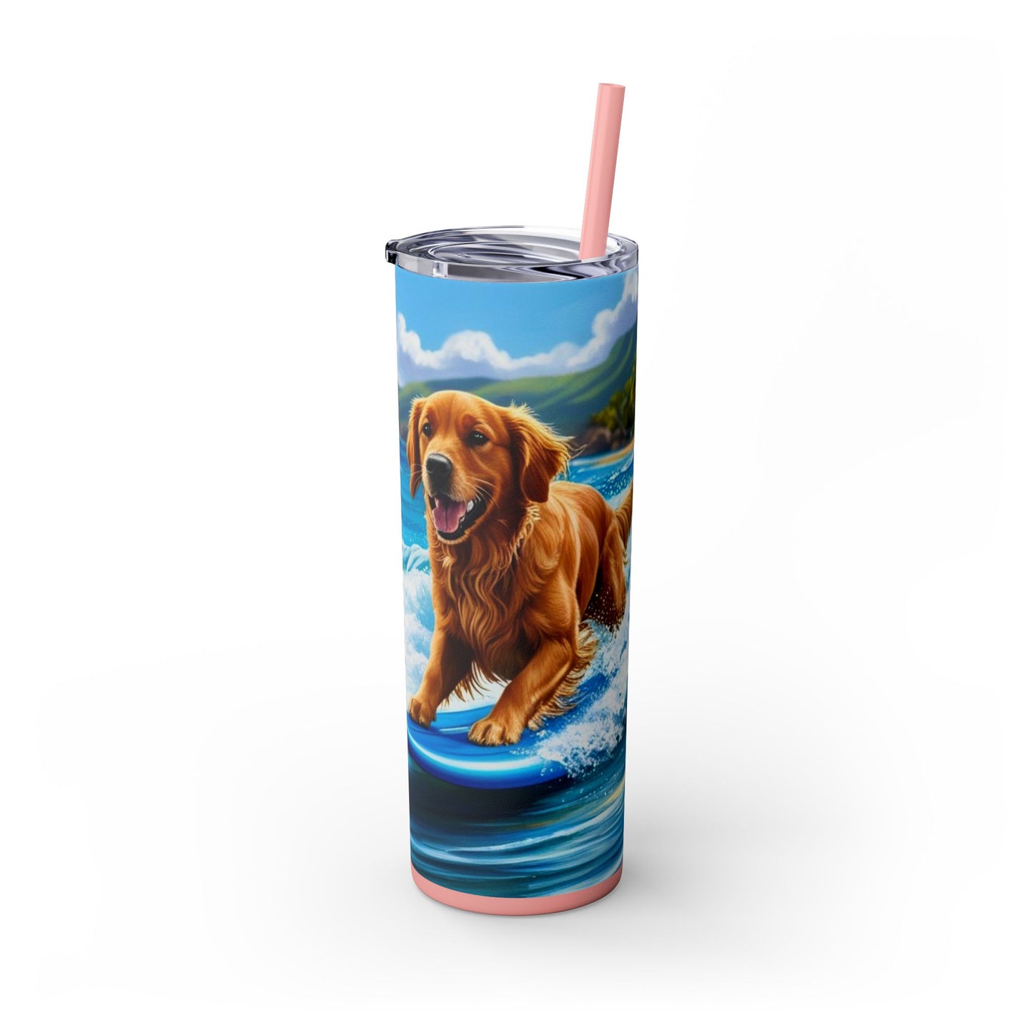 Surf Dogs Tumbler with Straw, 20oz