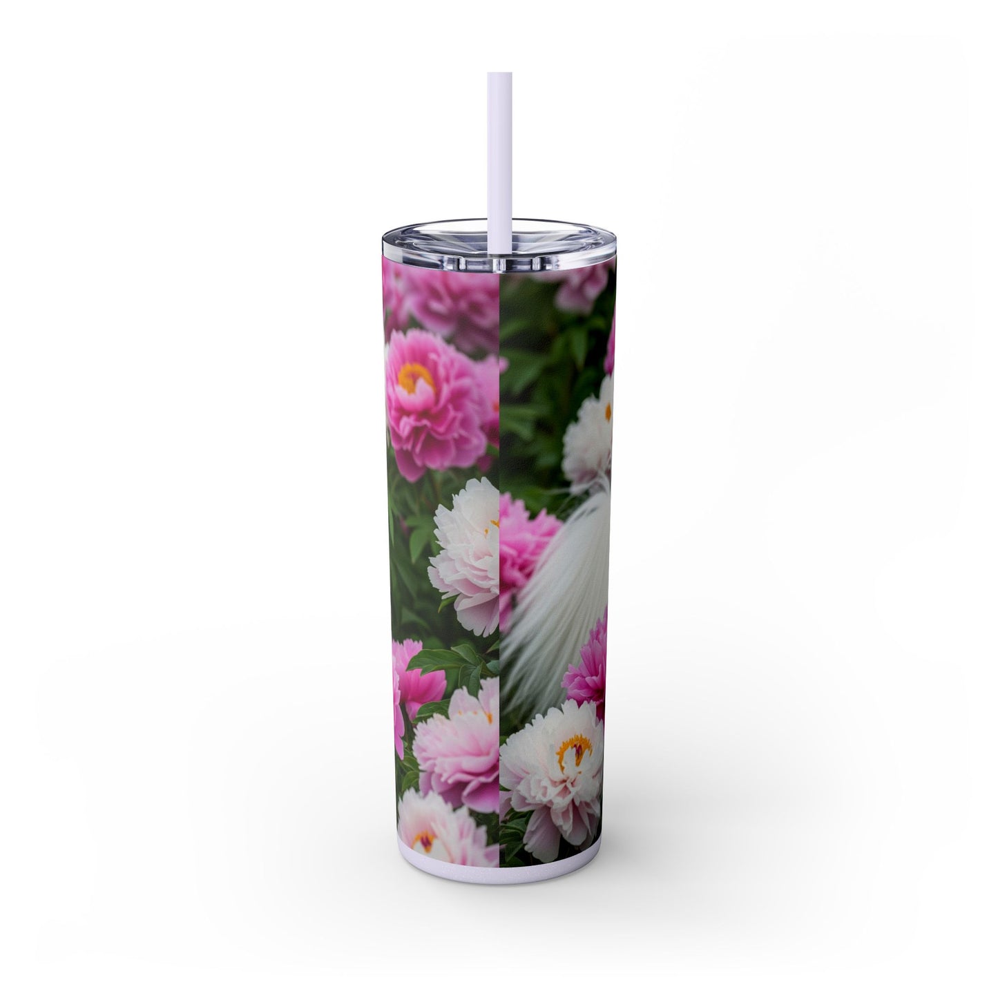 Tibetan Spaniel Tumbler with Straw, 20oz