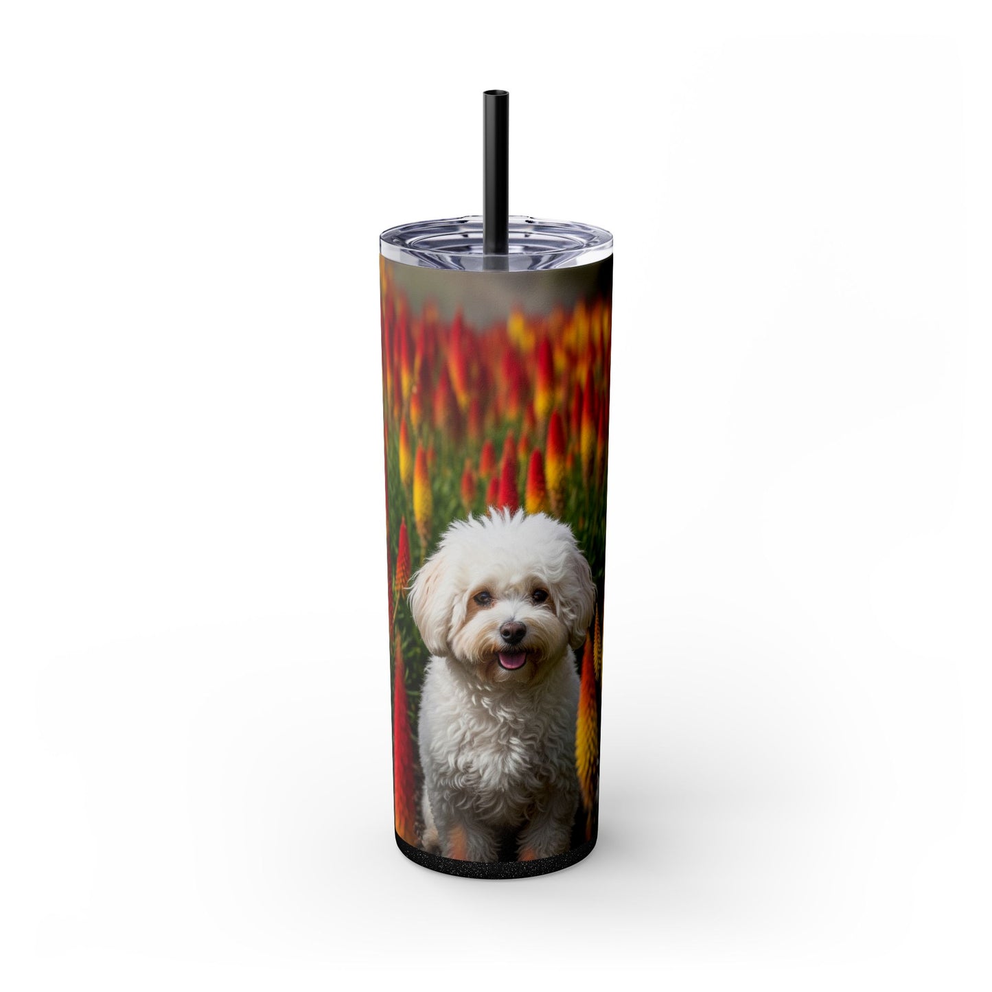 Bichonpoo Tumbler with Straw, 20oz