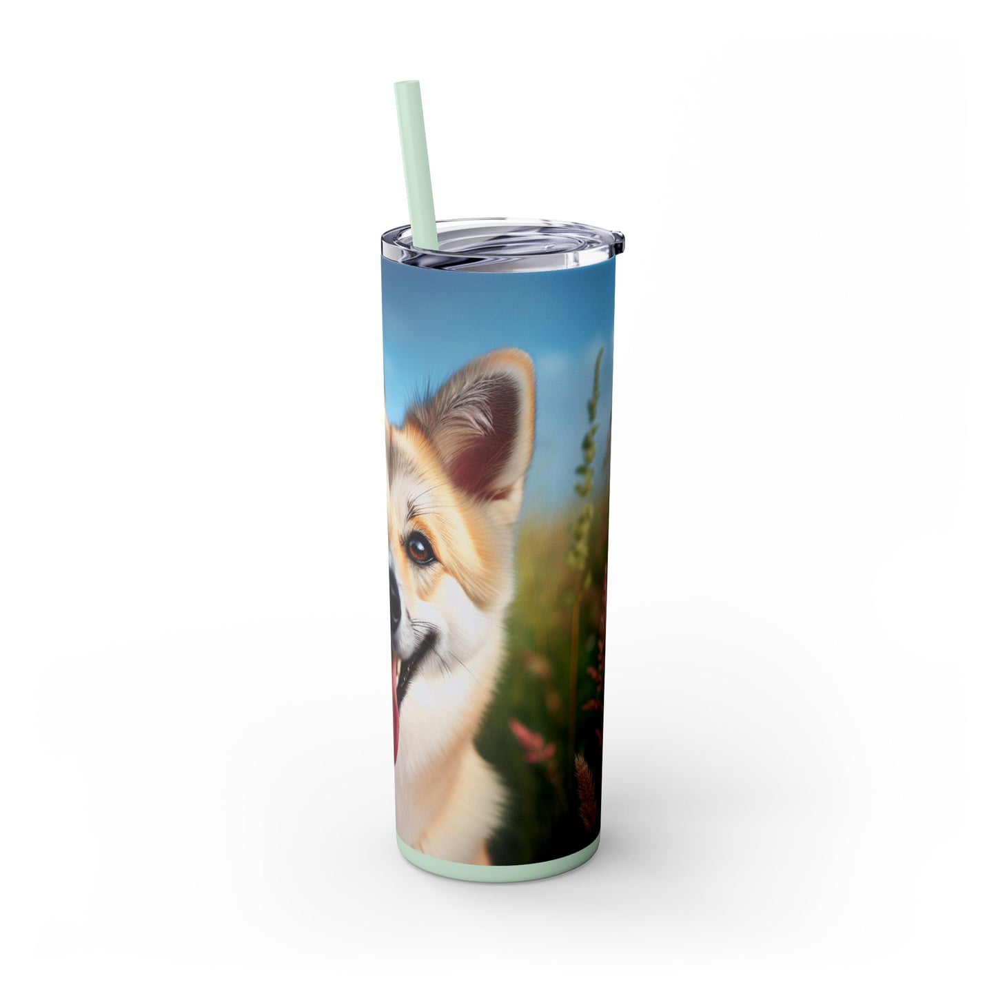 Canaan Dog Tumbler with Straw, 20oz