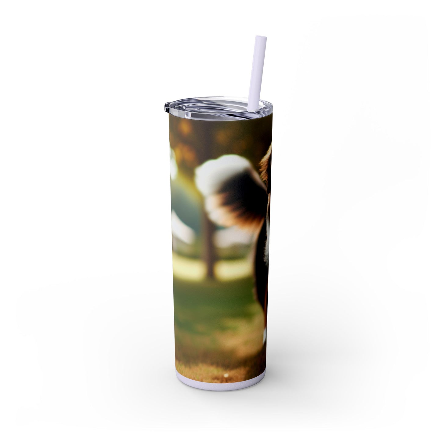 Miniature American Shepherd Tumbler with Straw, 20oz