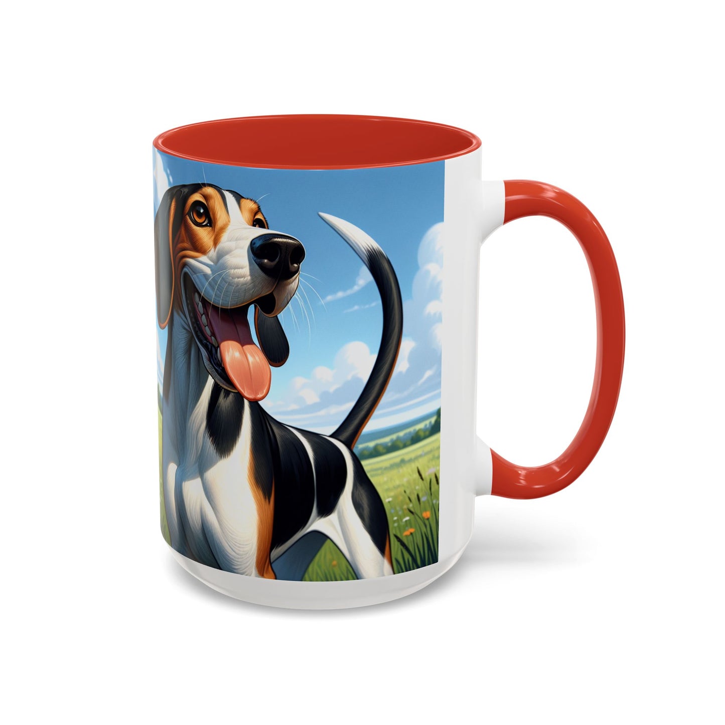 Treeing Walker Coonhound Accent Coffee Mug - Perfect Gift for Dog Lovers