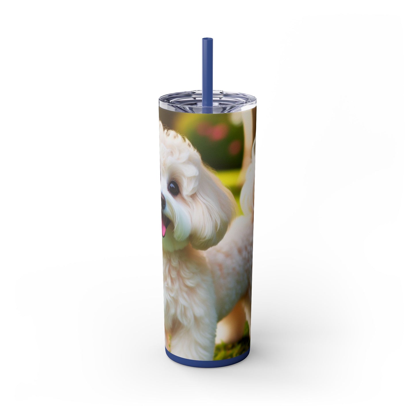 Maltipoo Tumbler with Straw, 20oz