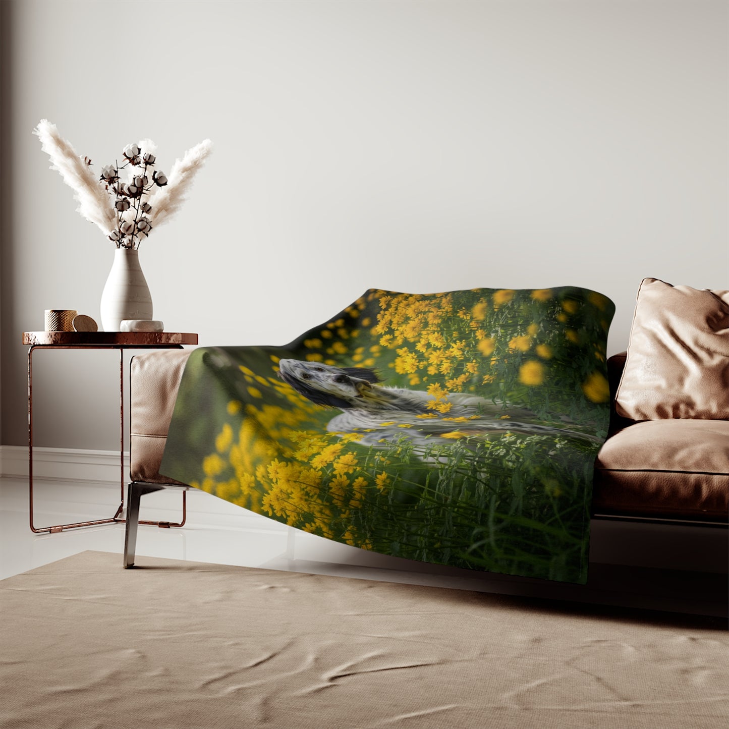 English Setter Sweatshirt Blanket